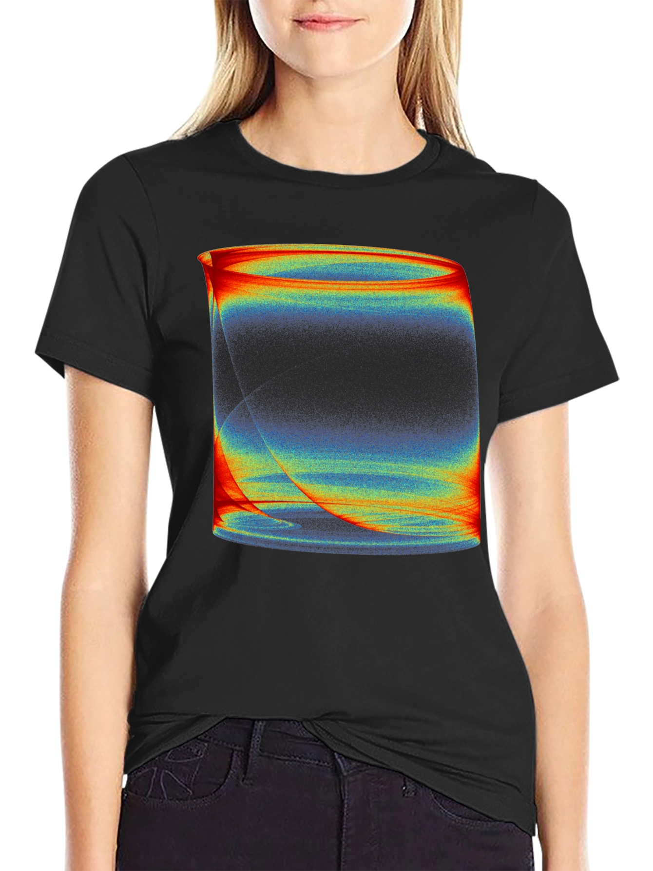 Abstract Art Black T-Shirt - Modern Graphic Tee