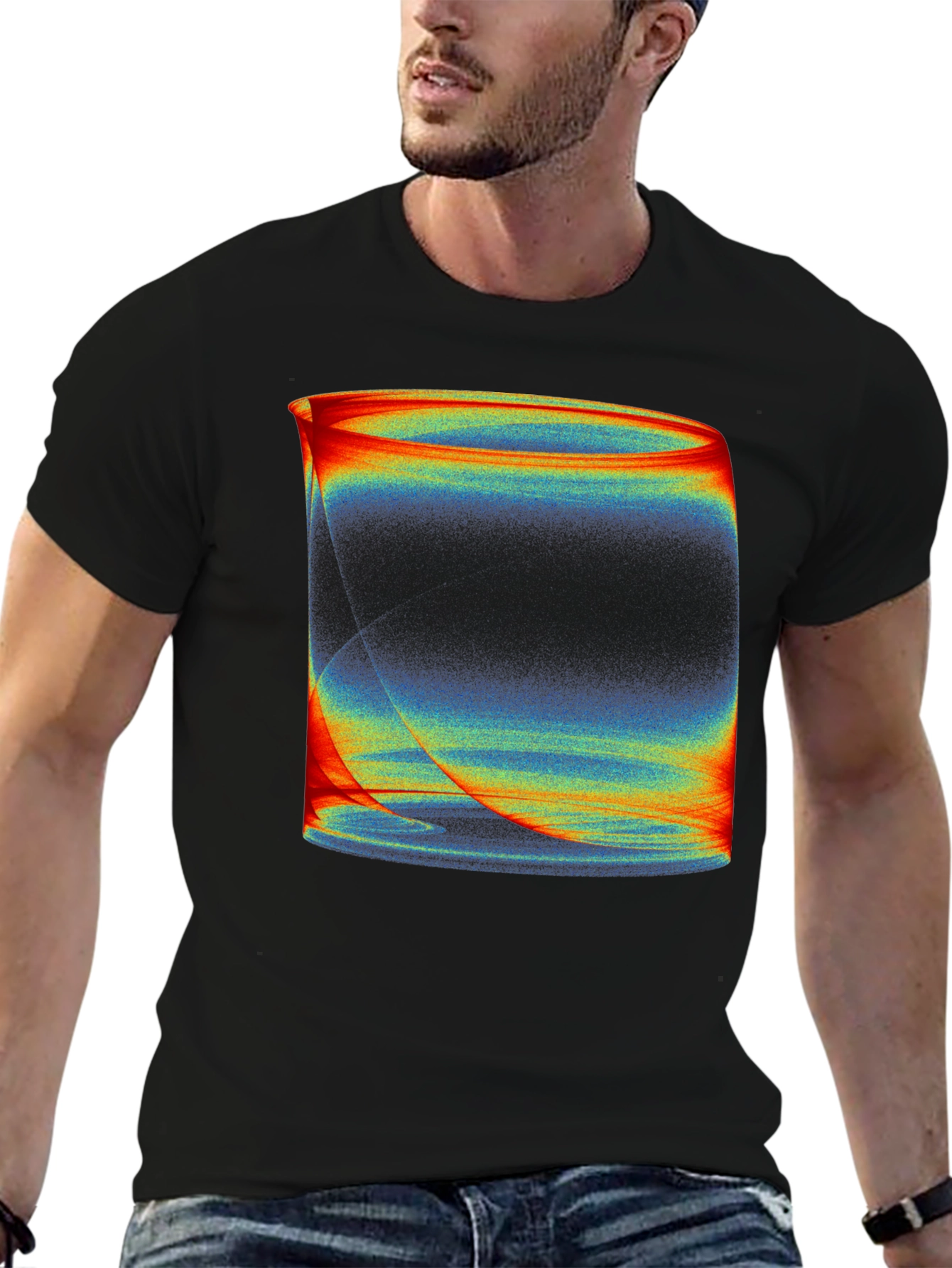 Abstract Art Black T-Shirt - Modern Graphic Tee
