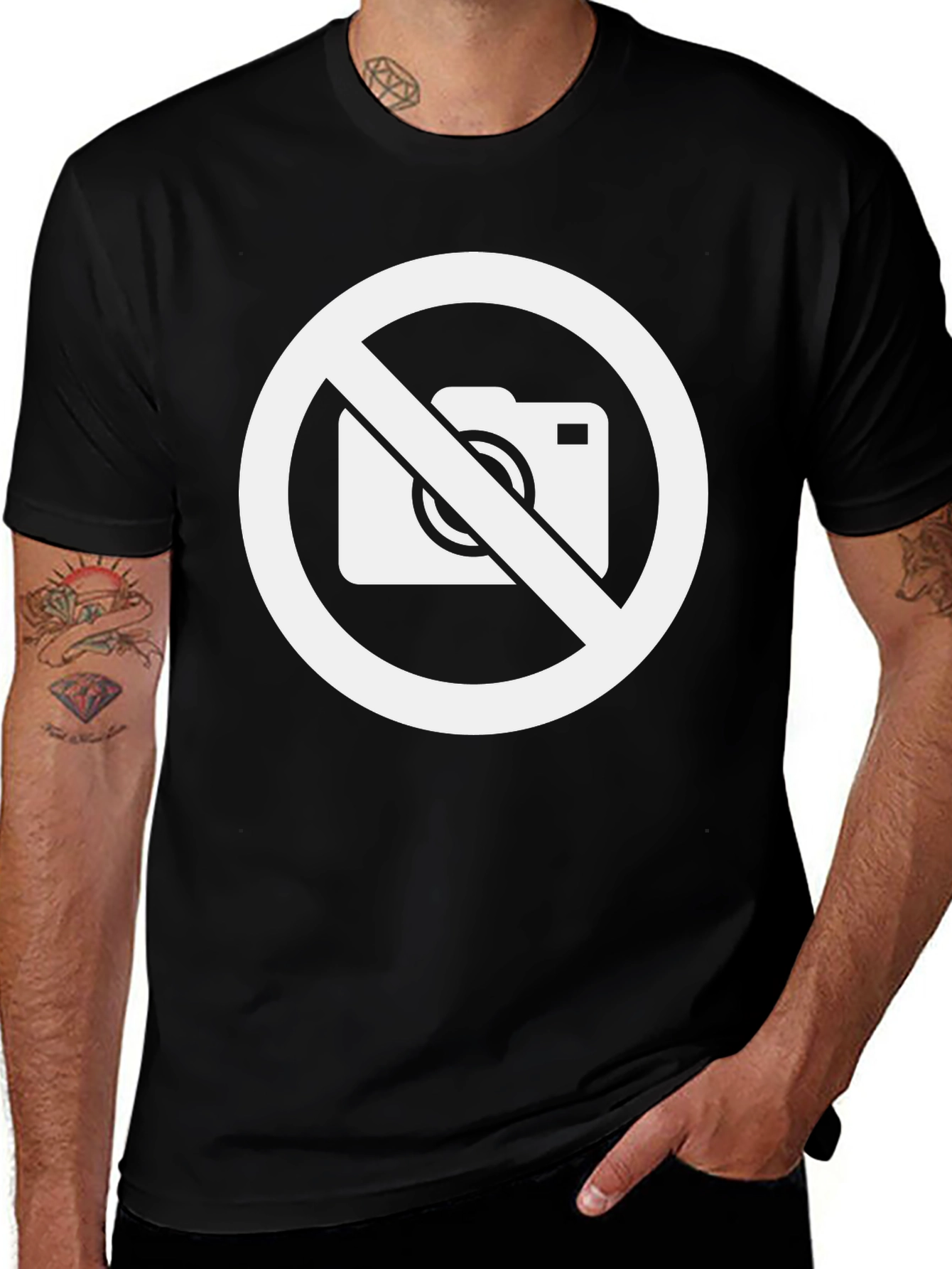 No Photography Black T-Shirt - Protest & Style