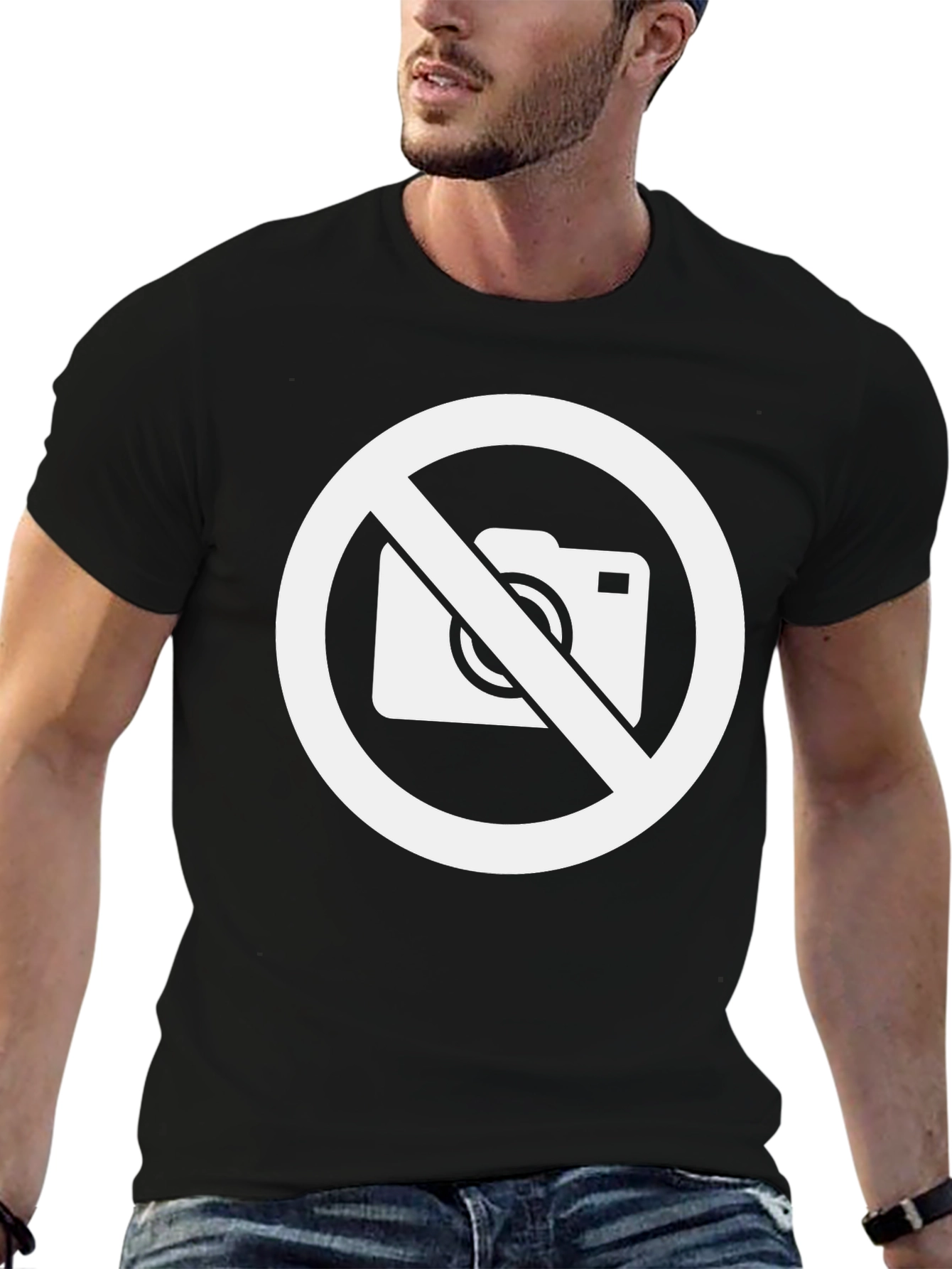 No Photography Black T-Shirt - Protest & Style