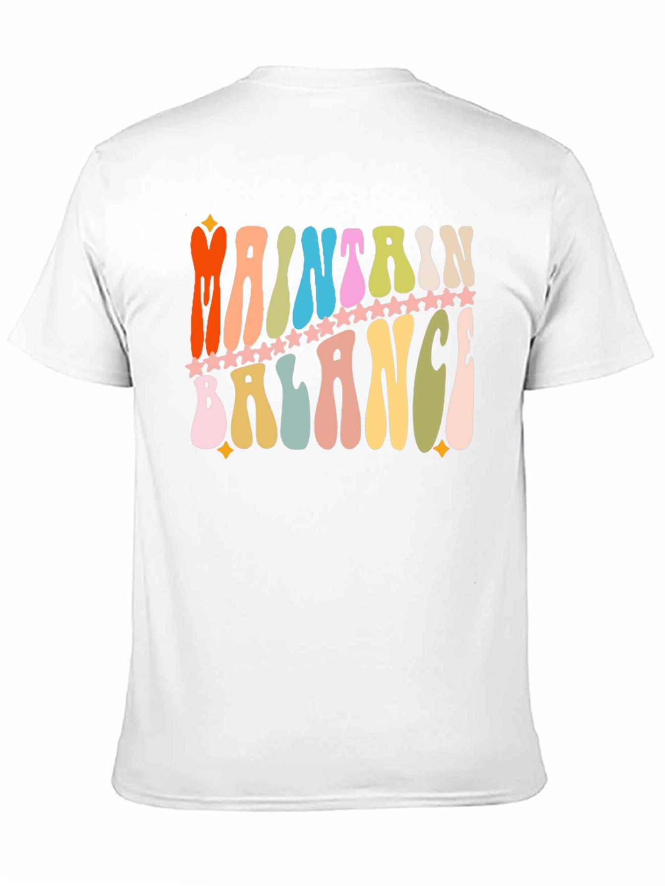 Maintain Balance Retro Graphic T-Shirt