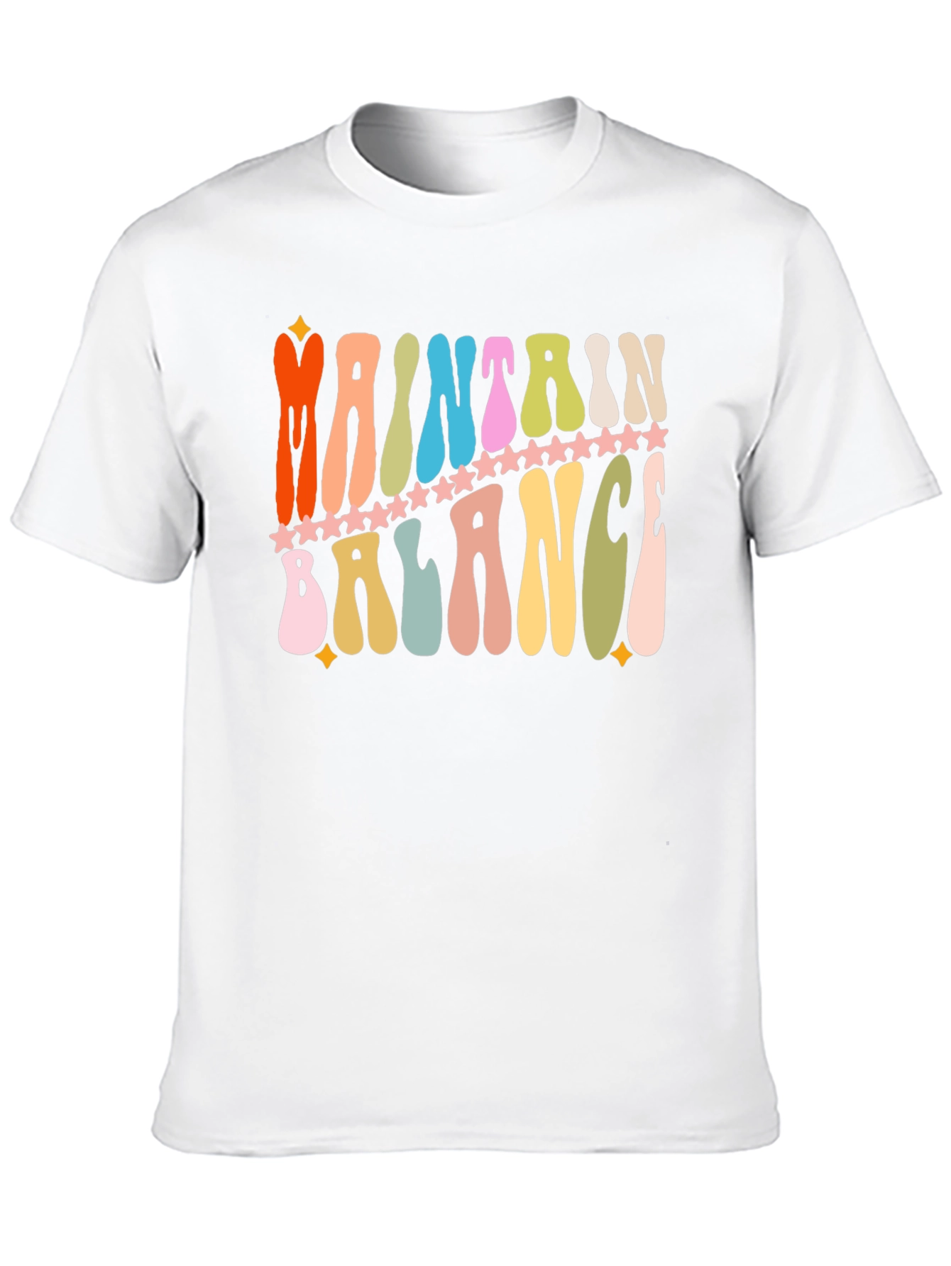 Maintain Balance Retro Graphic T-Shirt