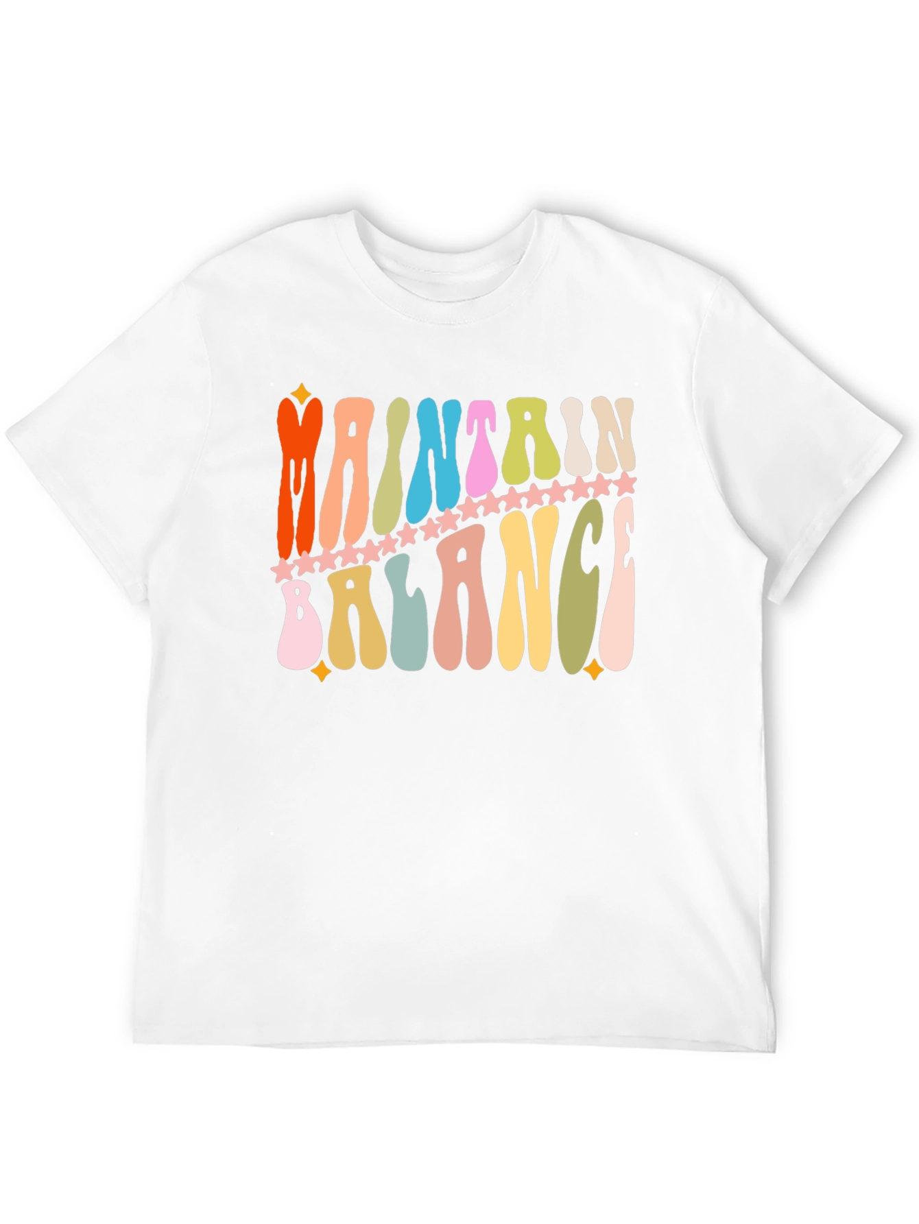 Maintain Balance Retro Graphic T-Shirt