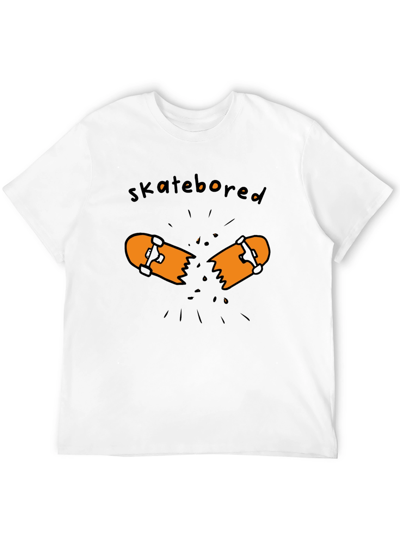 Skatebored Graphic Tee - Black