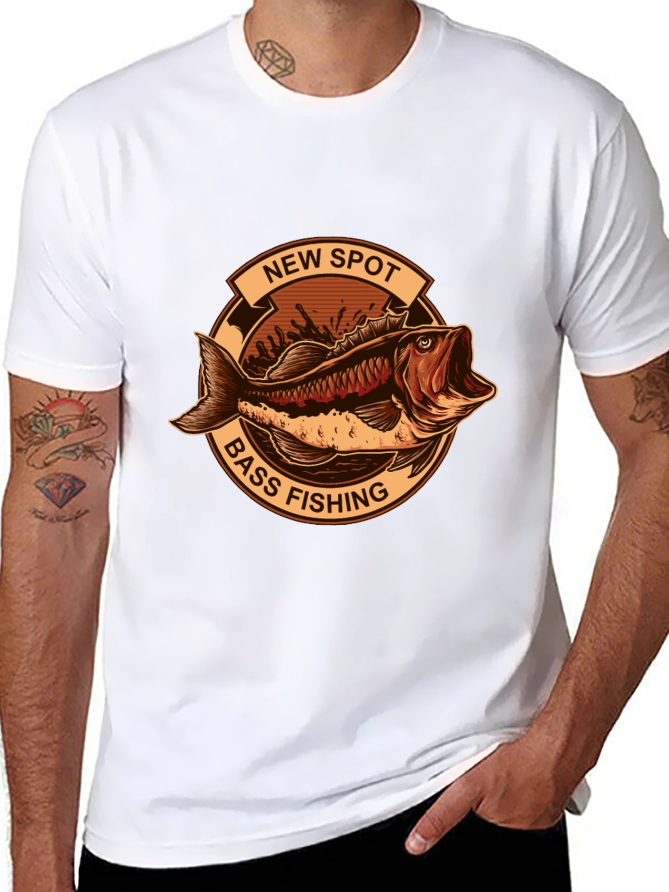 Bass Fishing Graphic Tee - New Spot