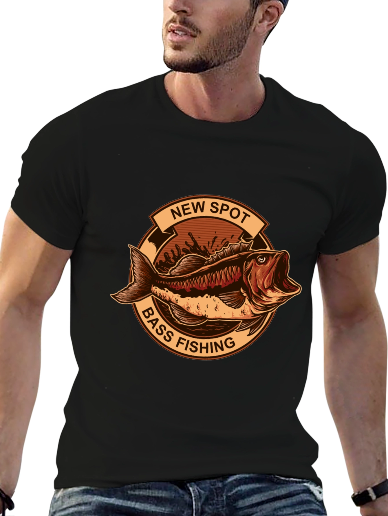 Bass Fishing Graphic Tee - New Spot