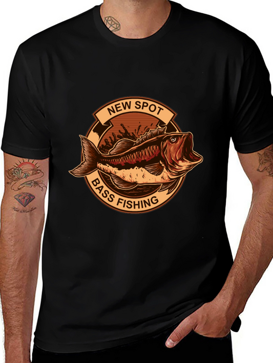 Bass Fishing Graphic Tee - New Spot