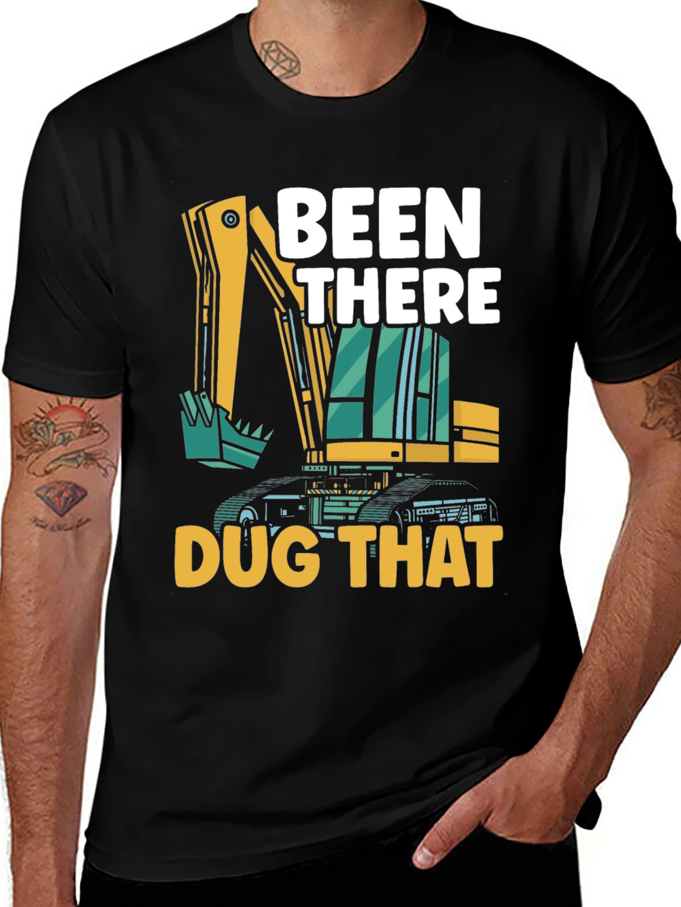 Been There Dug That Black Graphic Tee