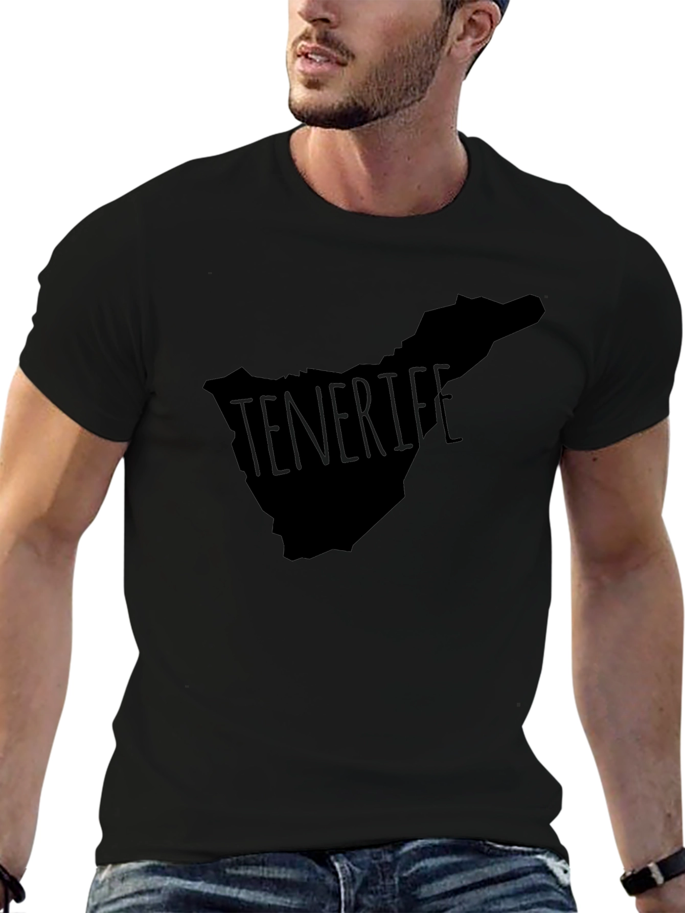 Tenerife Map Graphic T-Shirt