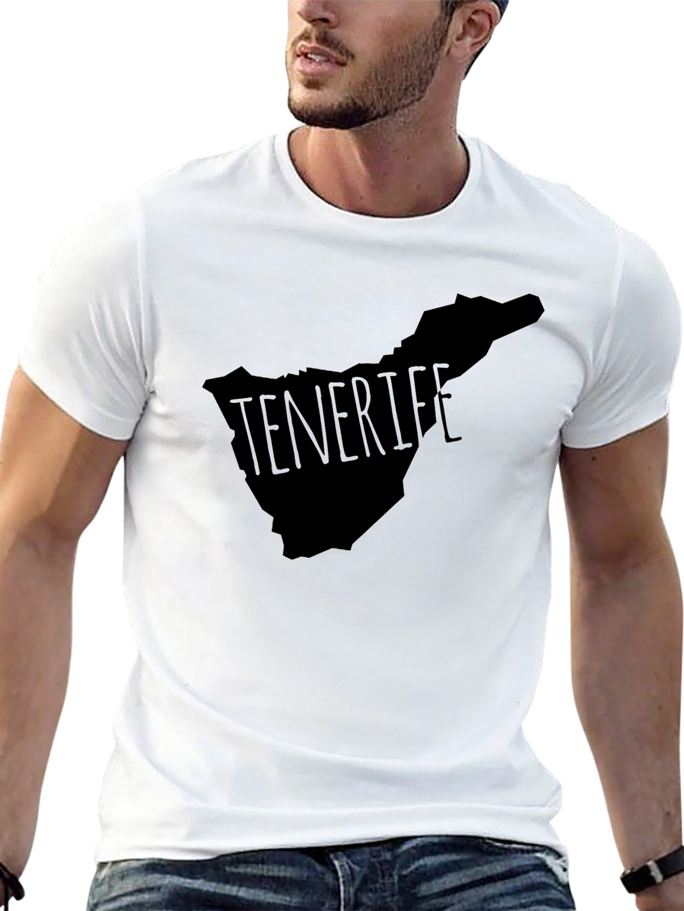 Tenerife Map Graphic T-Shirt