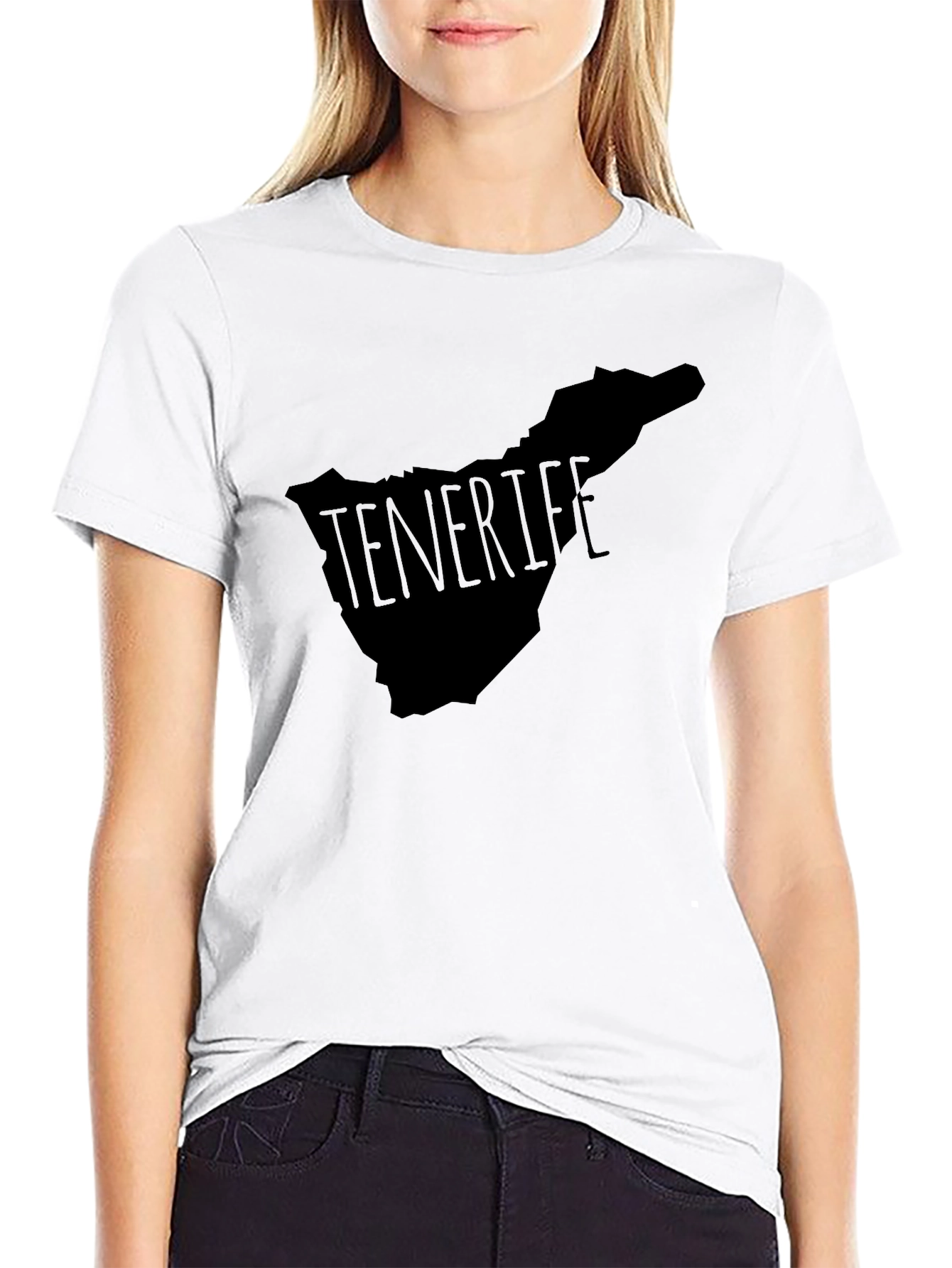 Tenerife Map Graphic T-Shirt