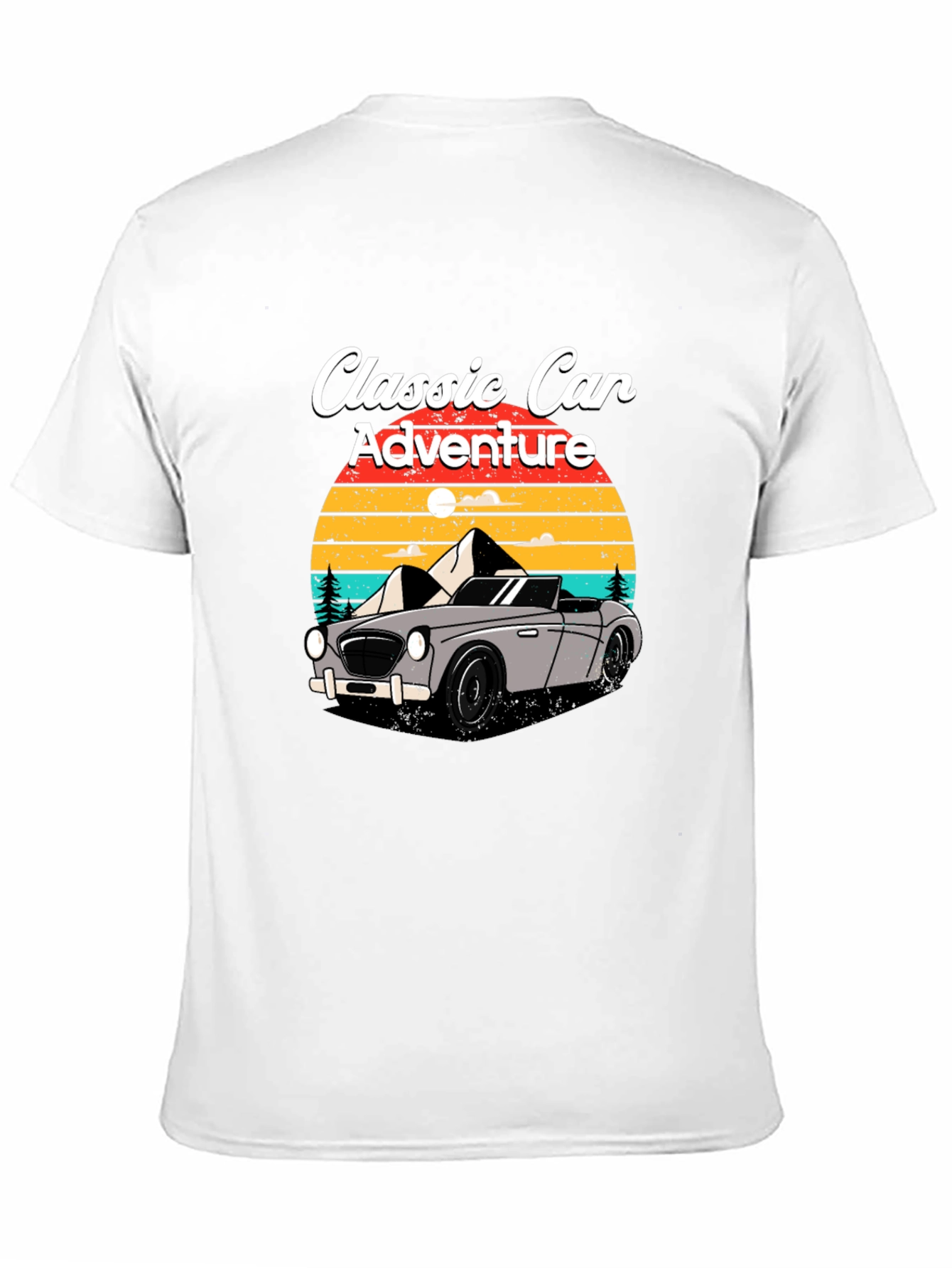 Classic Car Adventure T-Shirt - Retro Design