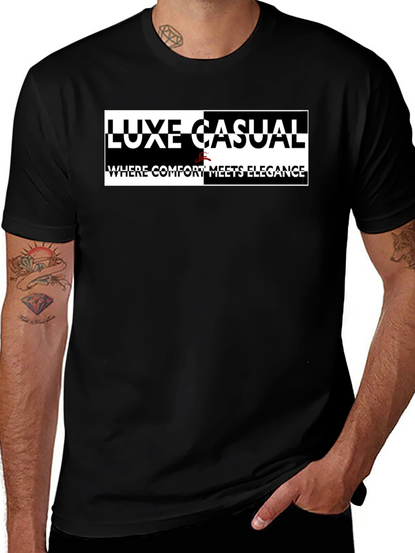 Luxe Casual Graphic Tee: Comfort Meets Elegance