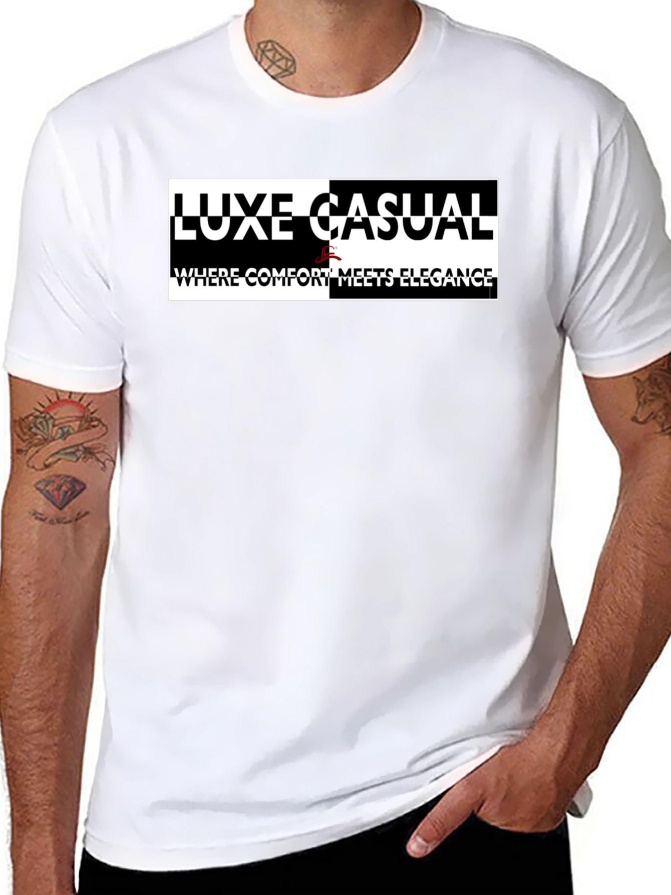 Luxe Casual Graphic Tee: Comfort Meets Elegance
