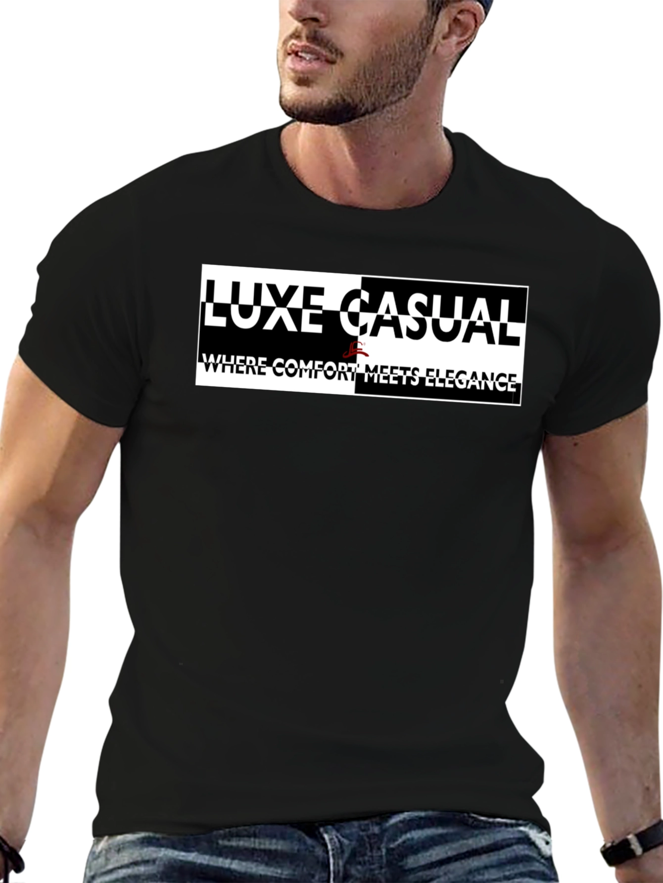Luxe Casual Graphic Tee: Comfort Meets Elegance