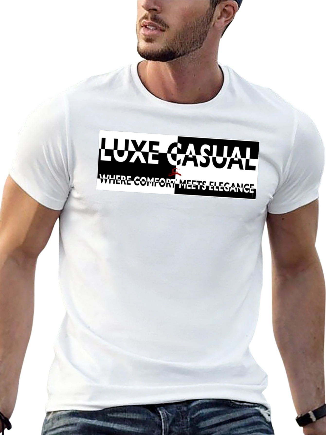 Luxe Casual Graphic Tee: Comfort Meets Elegance