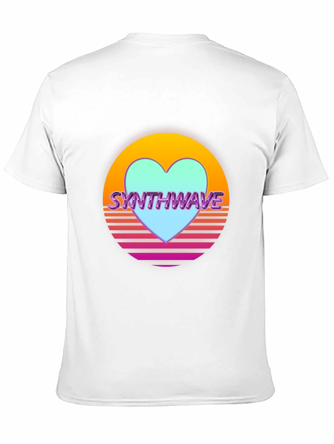 Synthwave Heart Retro T-Shirt