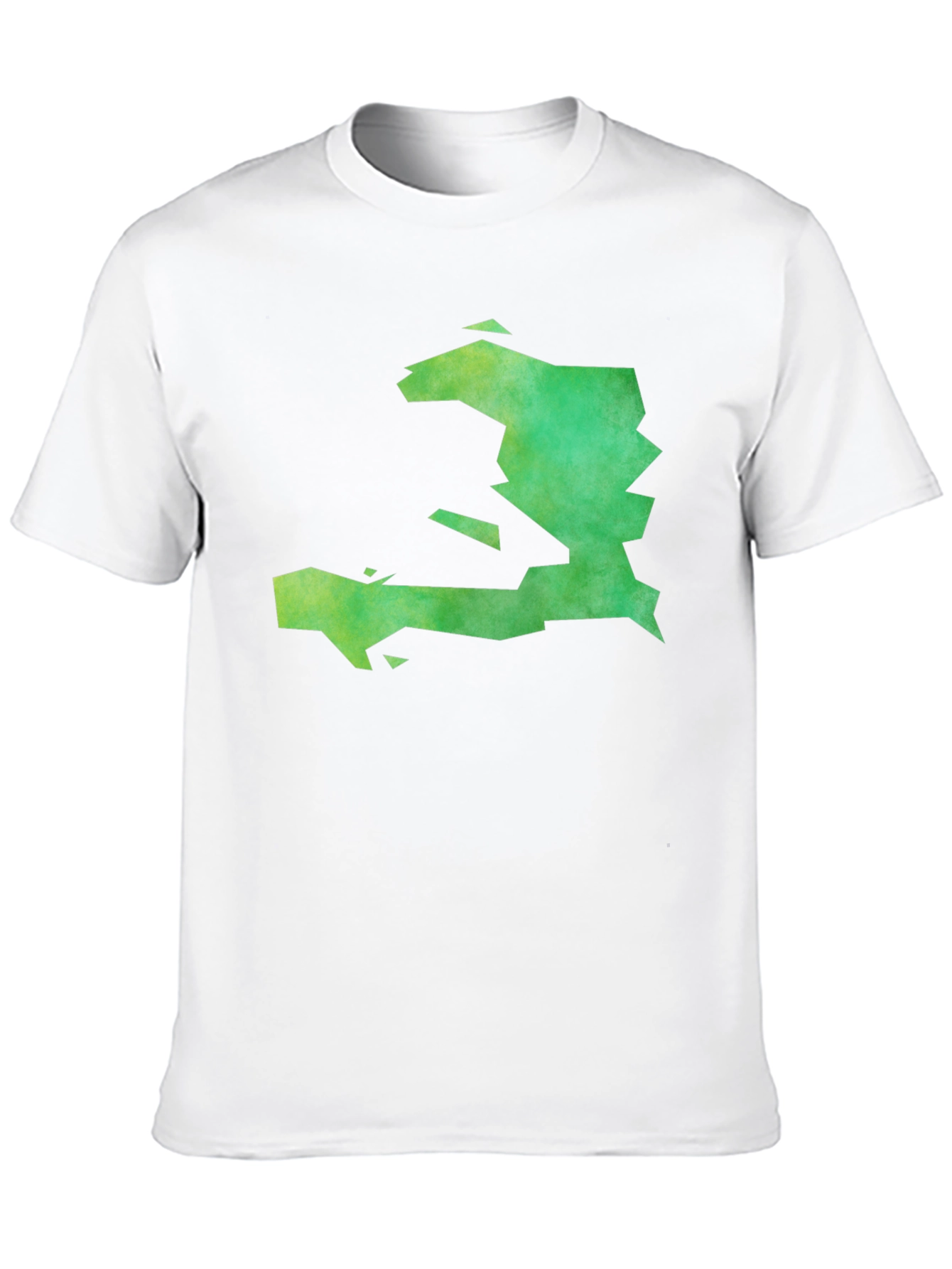 Haiti Map Graphic Tee - Black Cotton T-Shirt