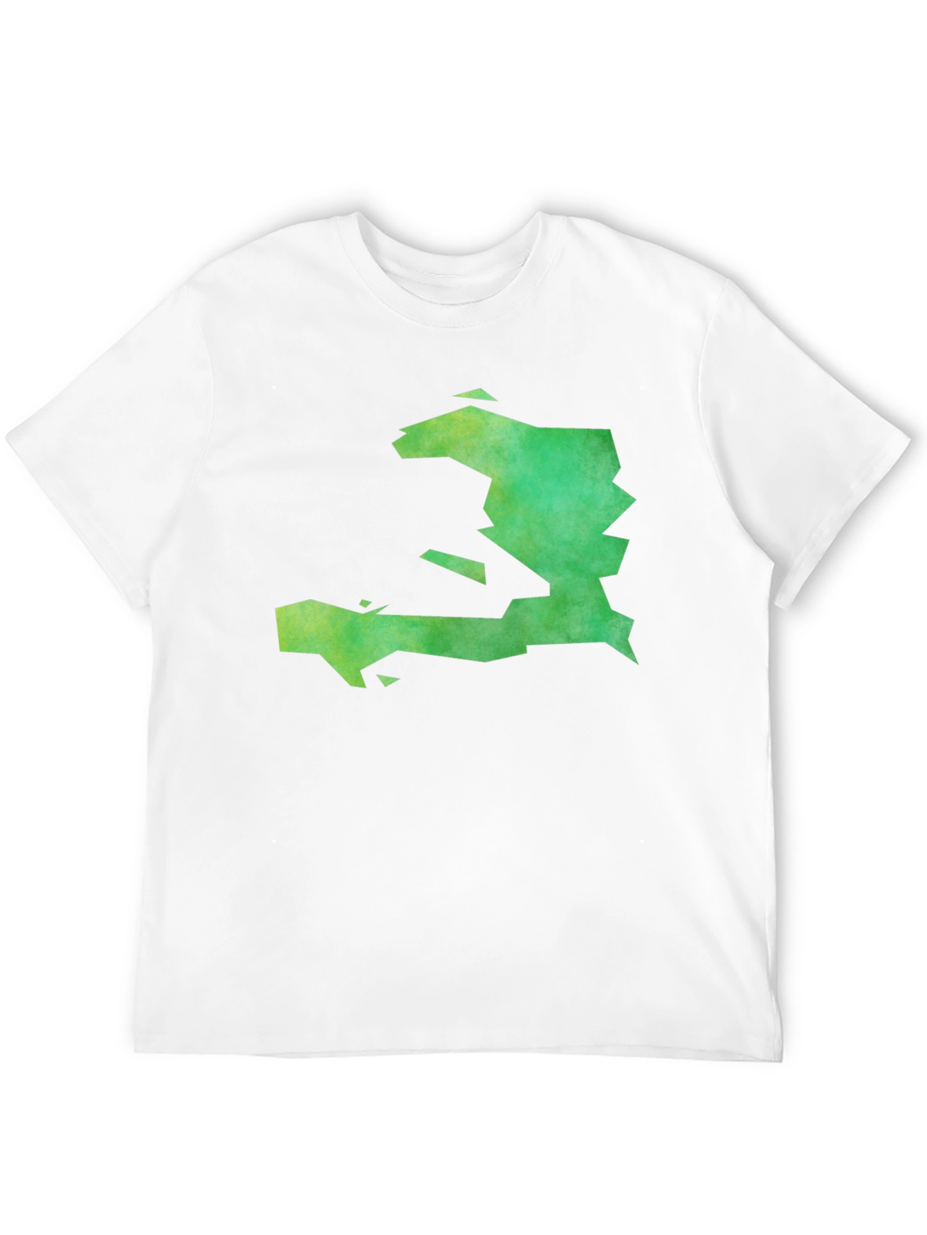 Haiti Map Graphic Tee - Black Cotton T-Shirt