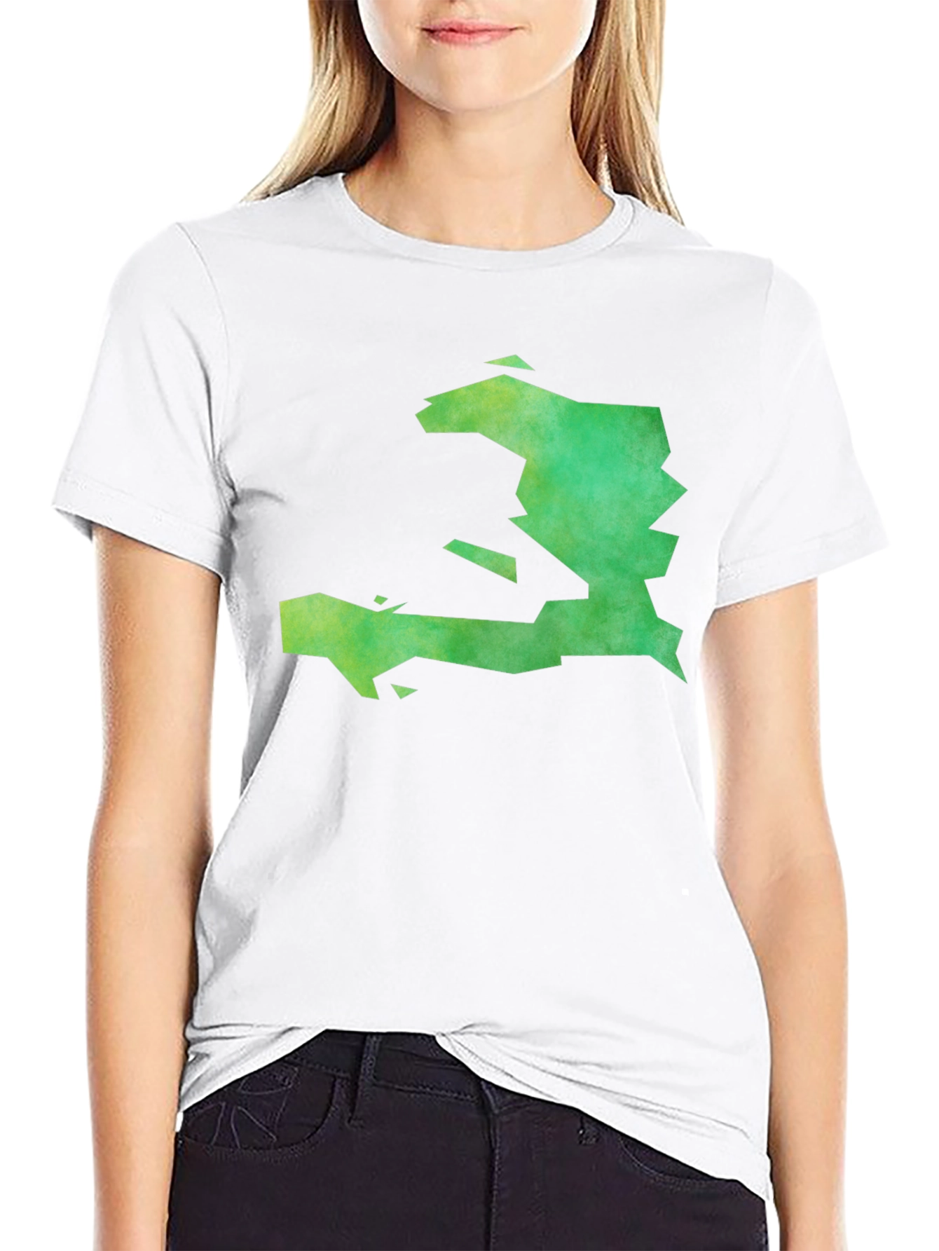 Haiti Map Graphic Tee - Black Cotton T-Shirt