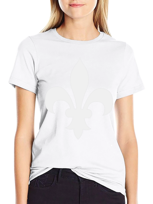Fleur-de-Lis Graphic Tee - Black Casual Shirt