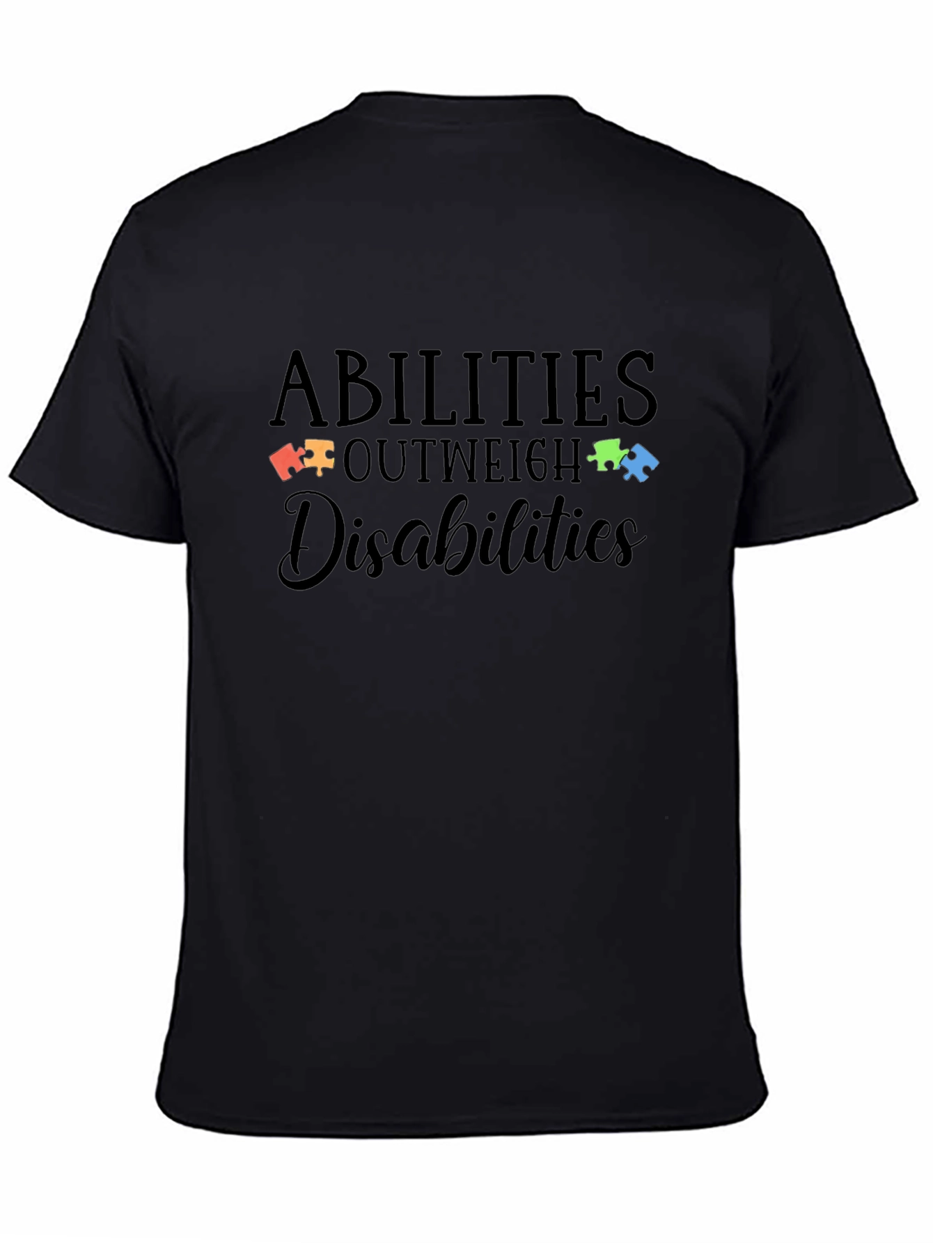 Abilities Outweigh Disabilities Autism Awareness T-Shirt