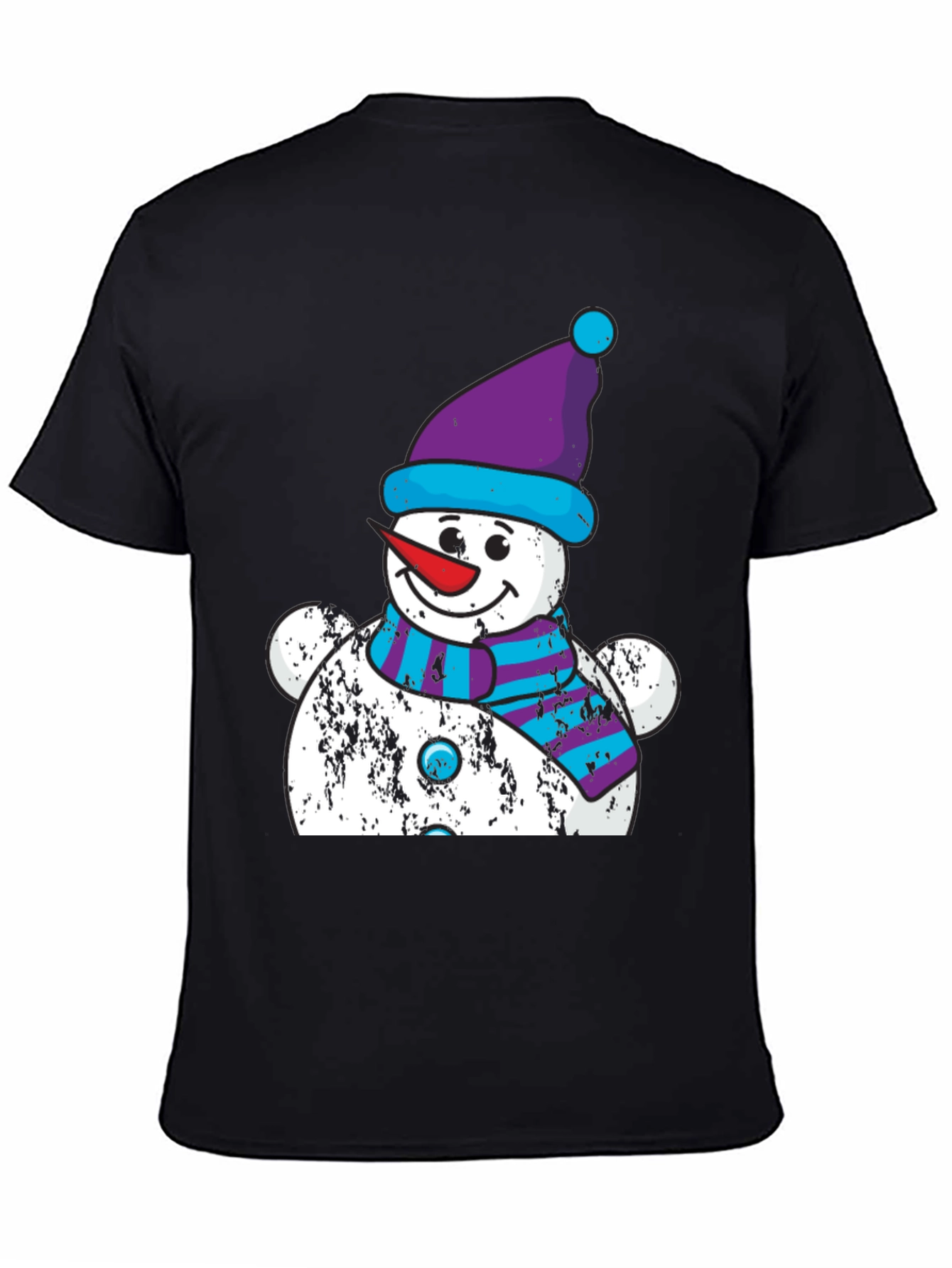 Festive Snowman Graphic Tee - Holiday Cheer