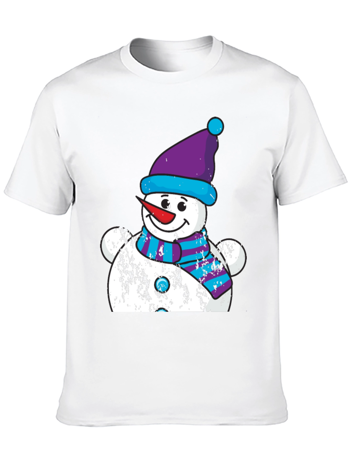 Festive Snowman Graphic Tee - Holiday Cheer