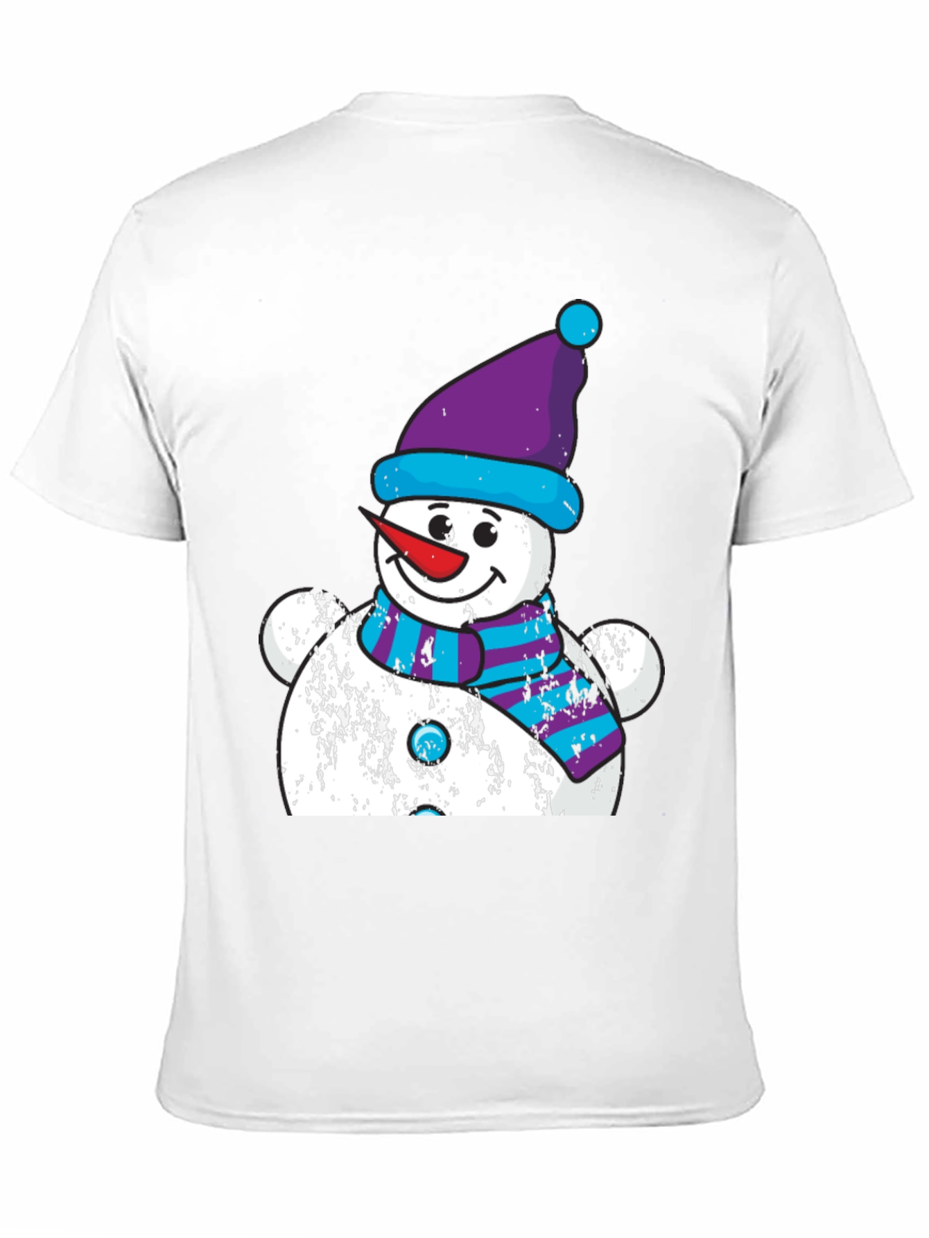 Festive Snowman Graphic Tee - Holiday Cheer