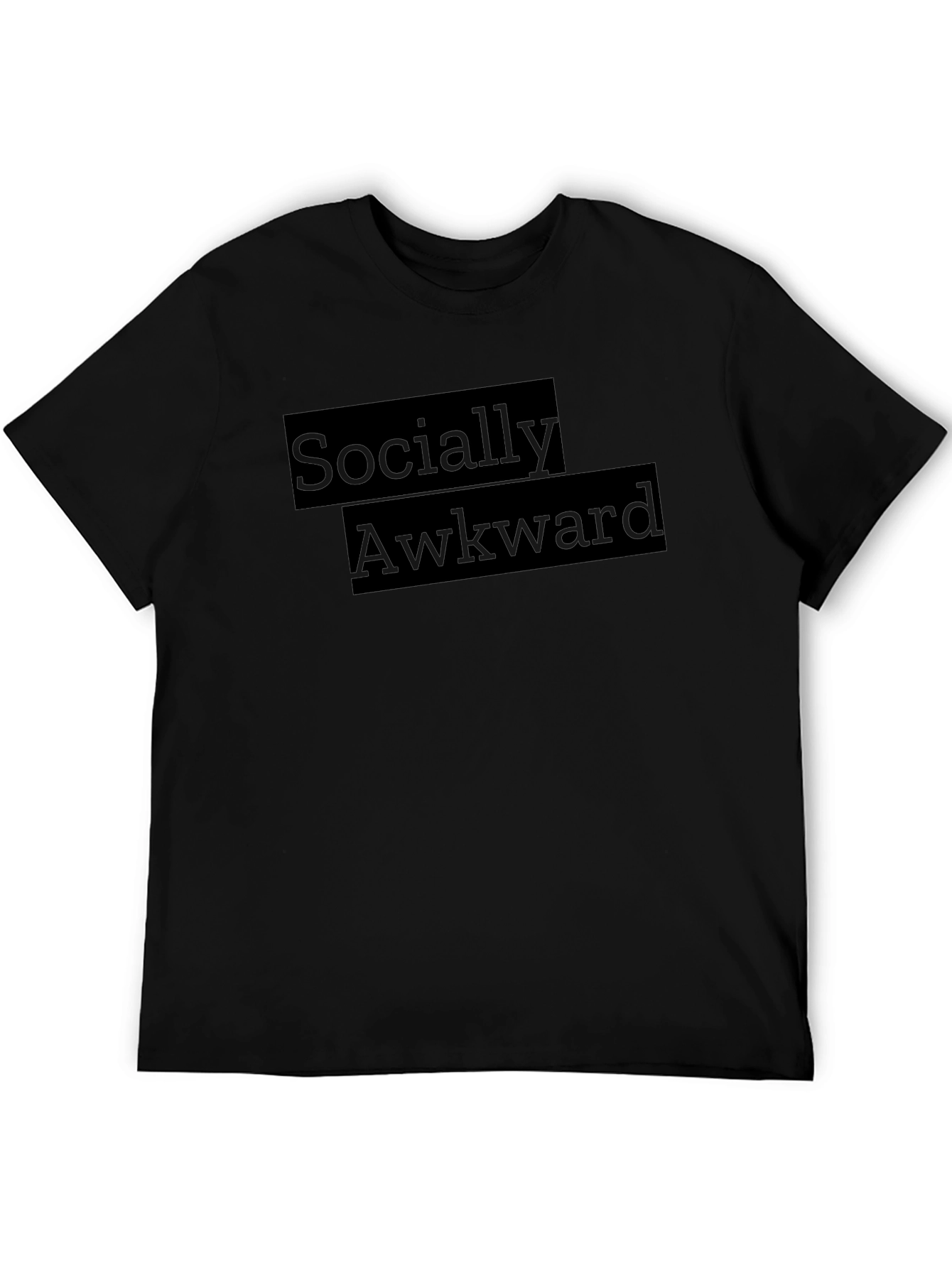 Socially Awkward Graphic Tee - Black