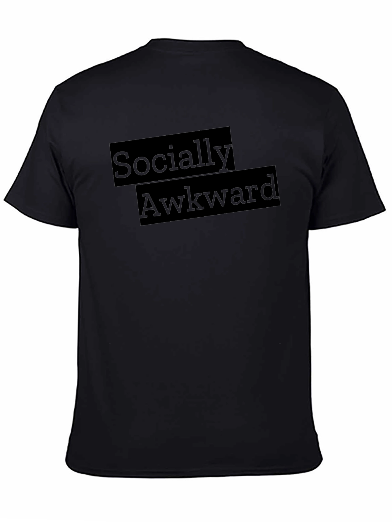 Socially Awkward Graphic Tee - Black