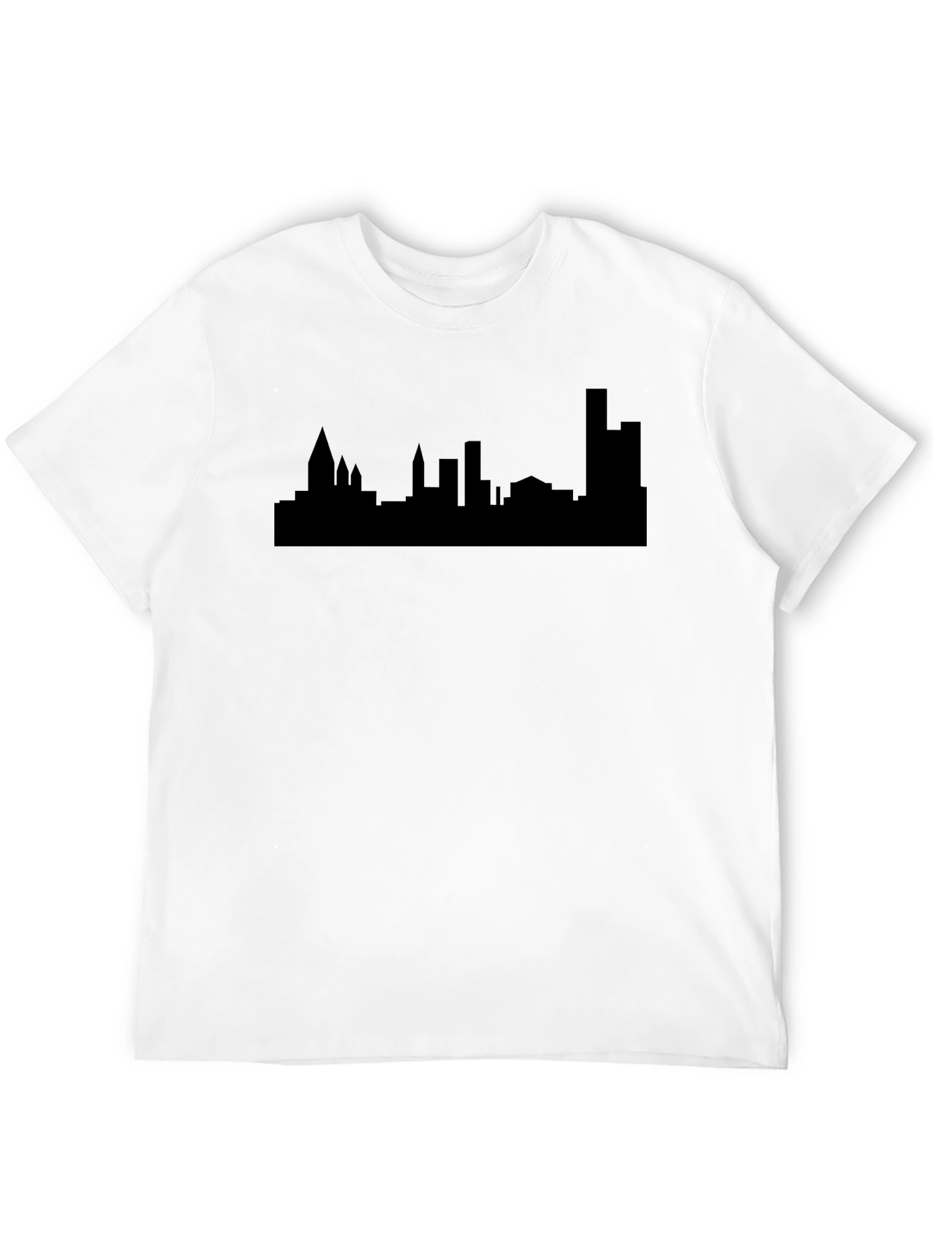 Cityscape Silhouette Black Tee - Urban Style