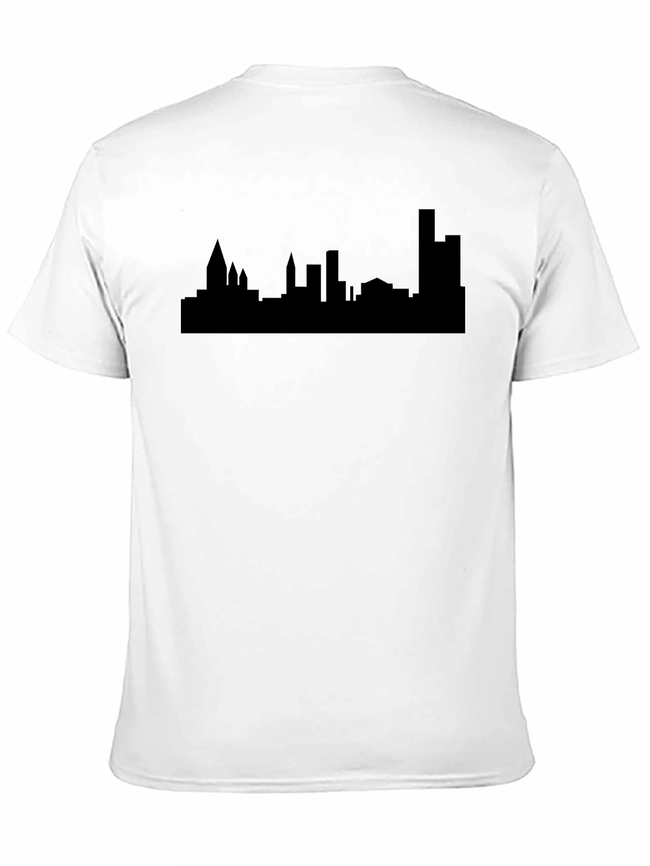 Cityscape Silhouette Black Tee - Urban Style