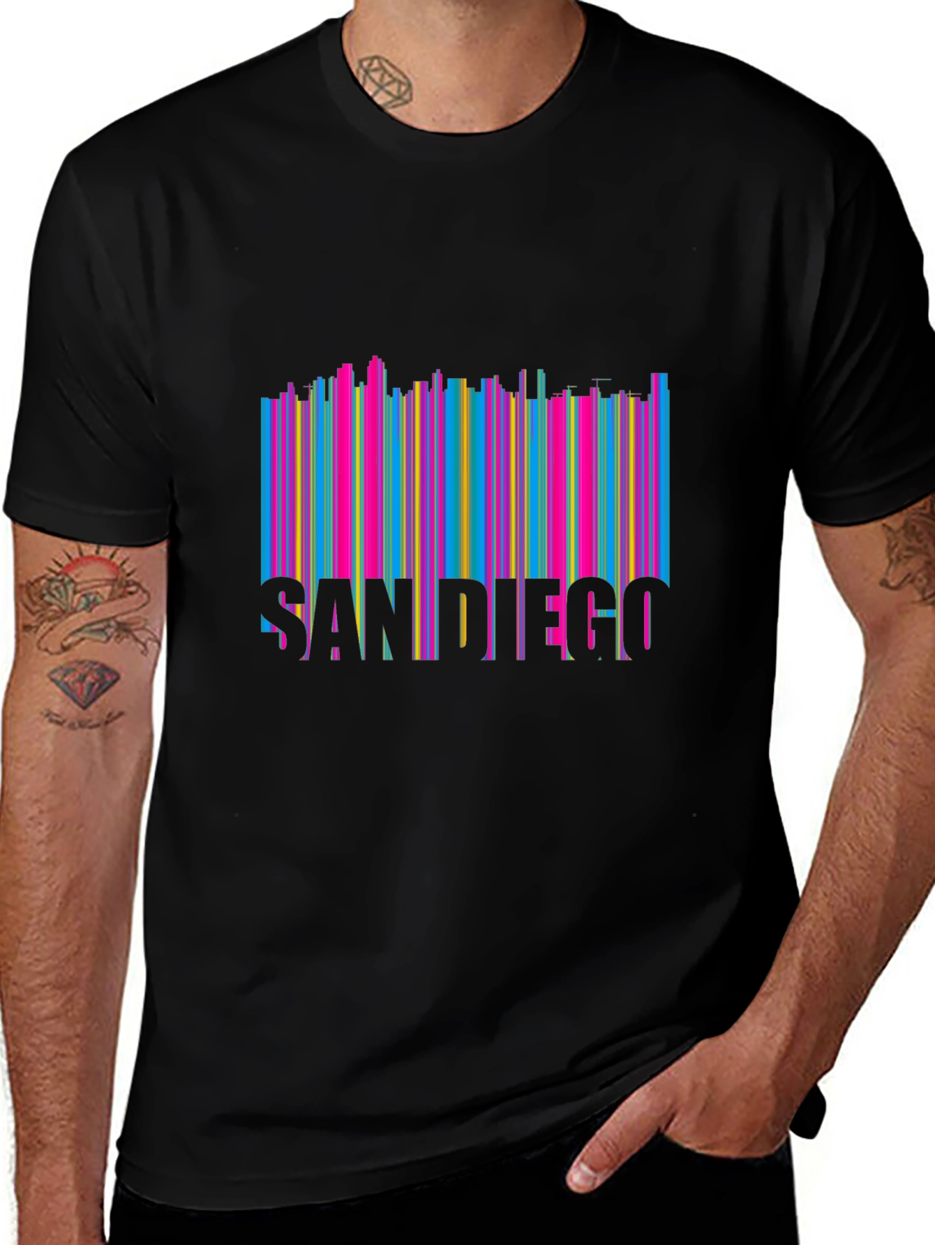 San Diego Skyline Graphic T-Shirt