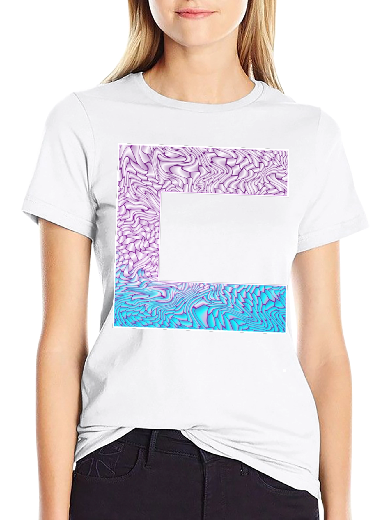 Abstract Letter T-Shirt - Unique Graphic Tee