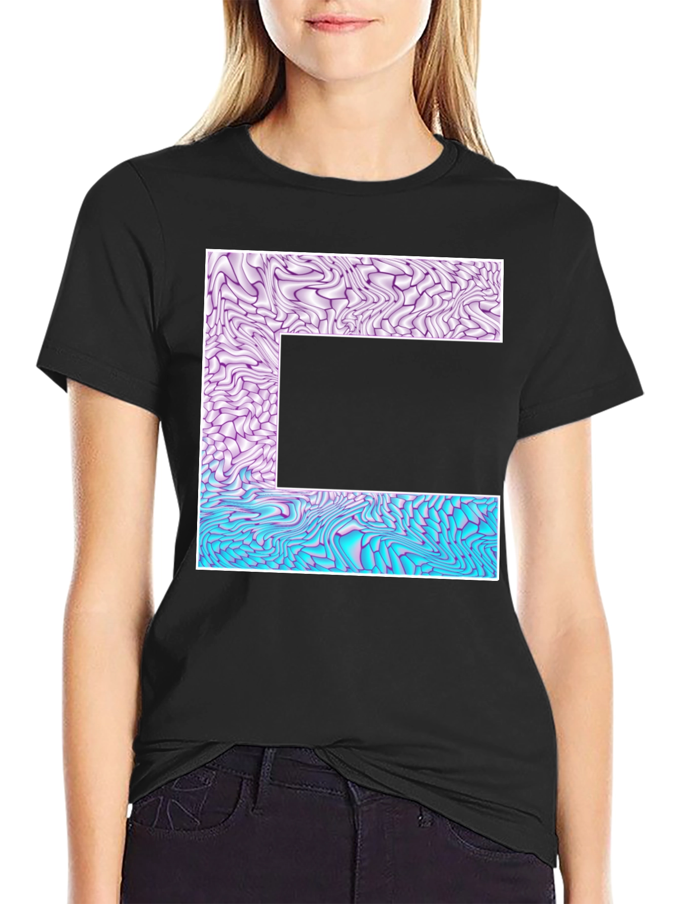 Abstract Letter T-Shirt - Unique Graphic Tee