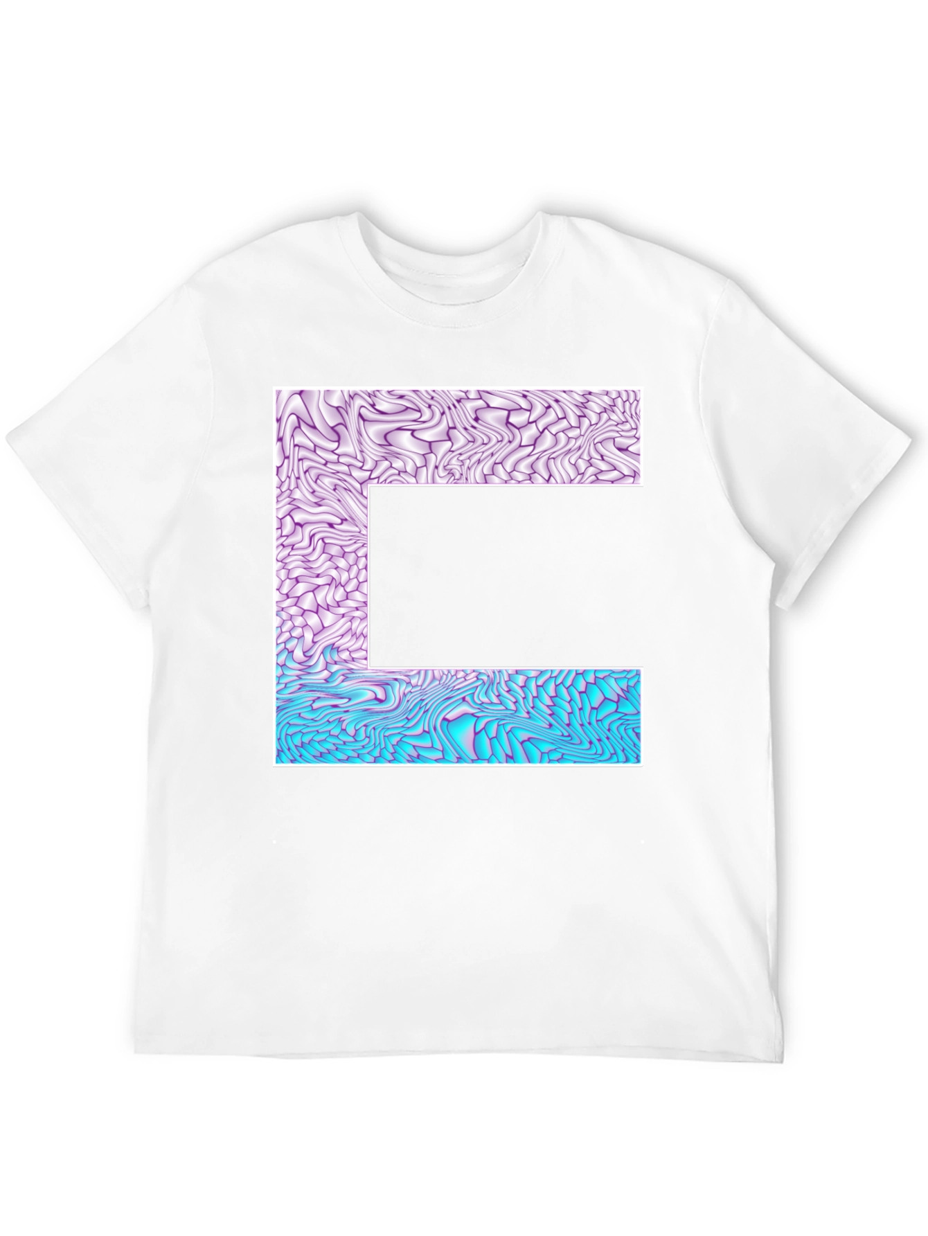 Abstract Letter T-Shirt - Unique Graphic Tee