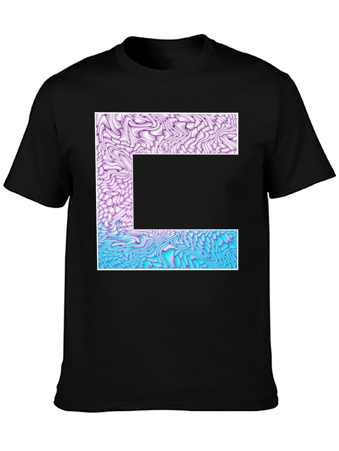Abstract Letter T-Shirt - Unique Graphic Tee