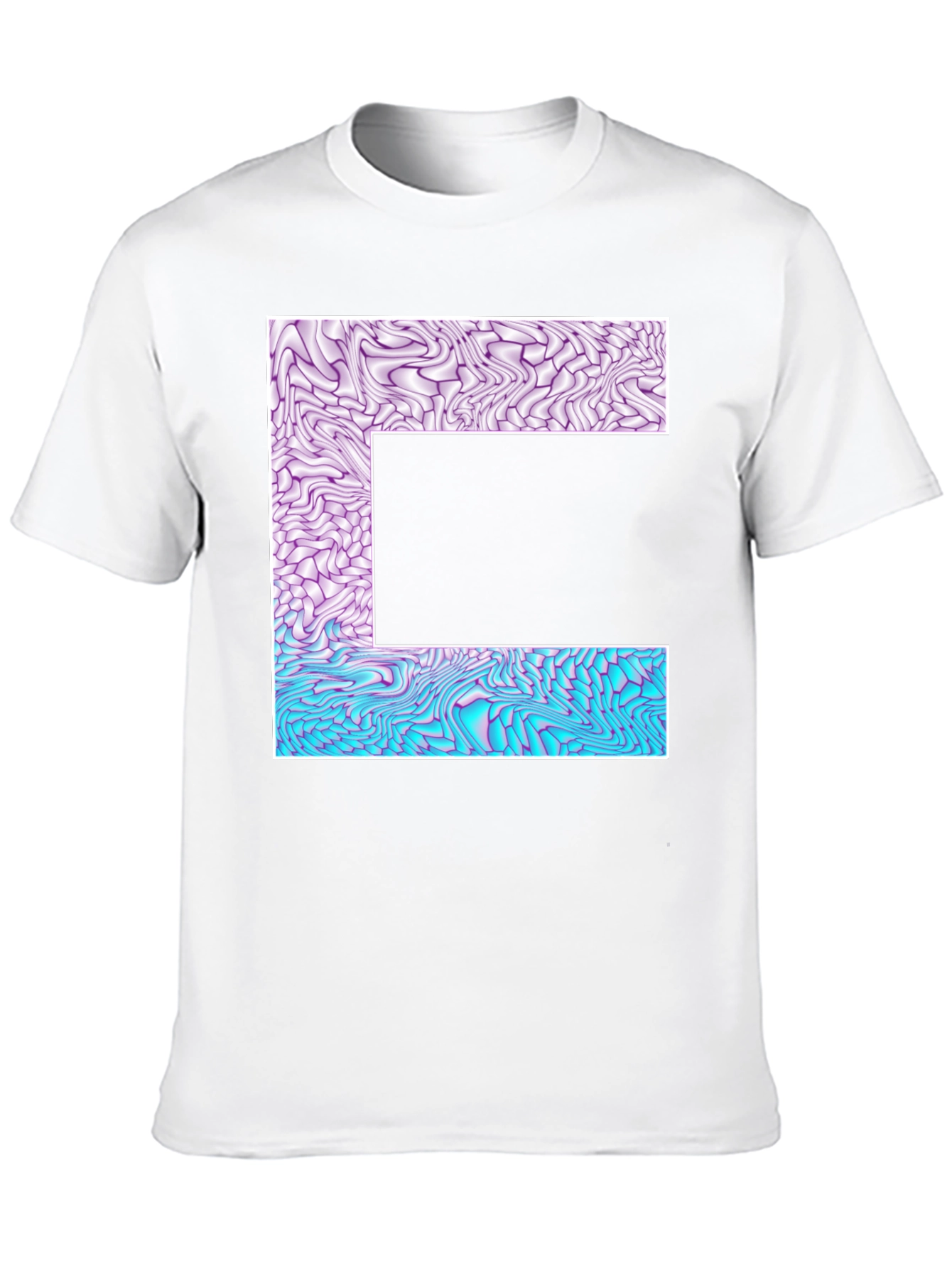 Abstract Letter T-Shirt - Unique Graphic Tee