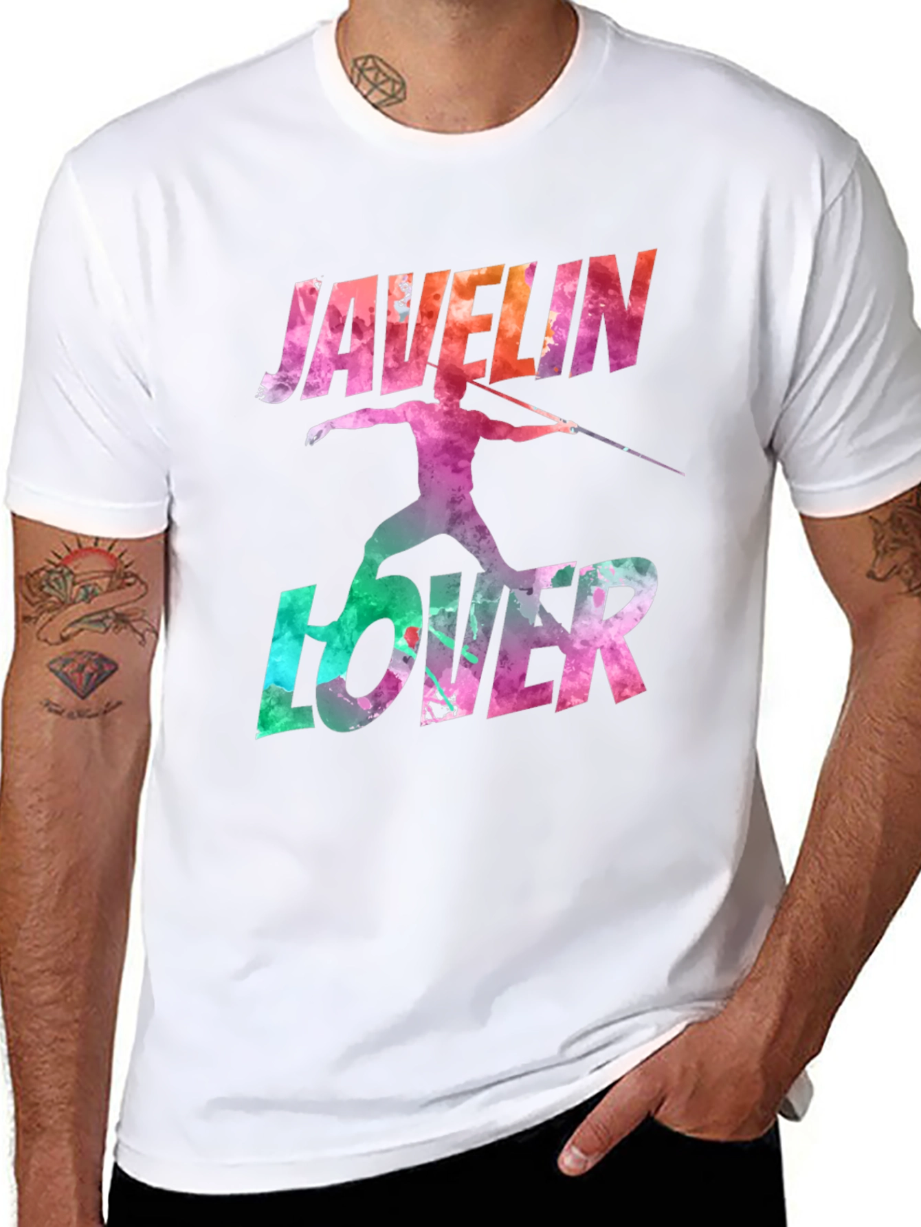 Javelin Lover Graphic T-Shirt - Sports Fan Tee