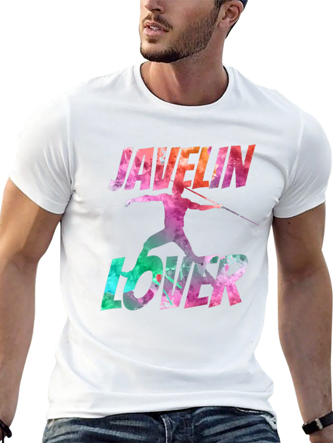 Javelin Lover Graphic T-Shirt - Sports Fan Tee