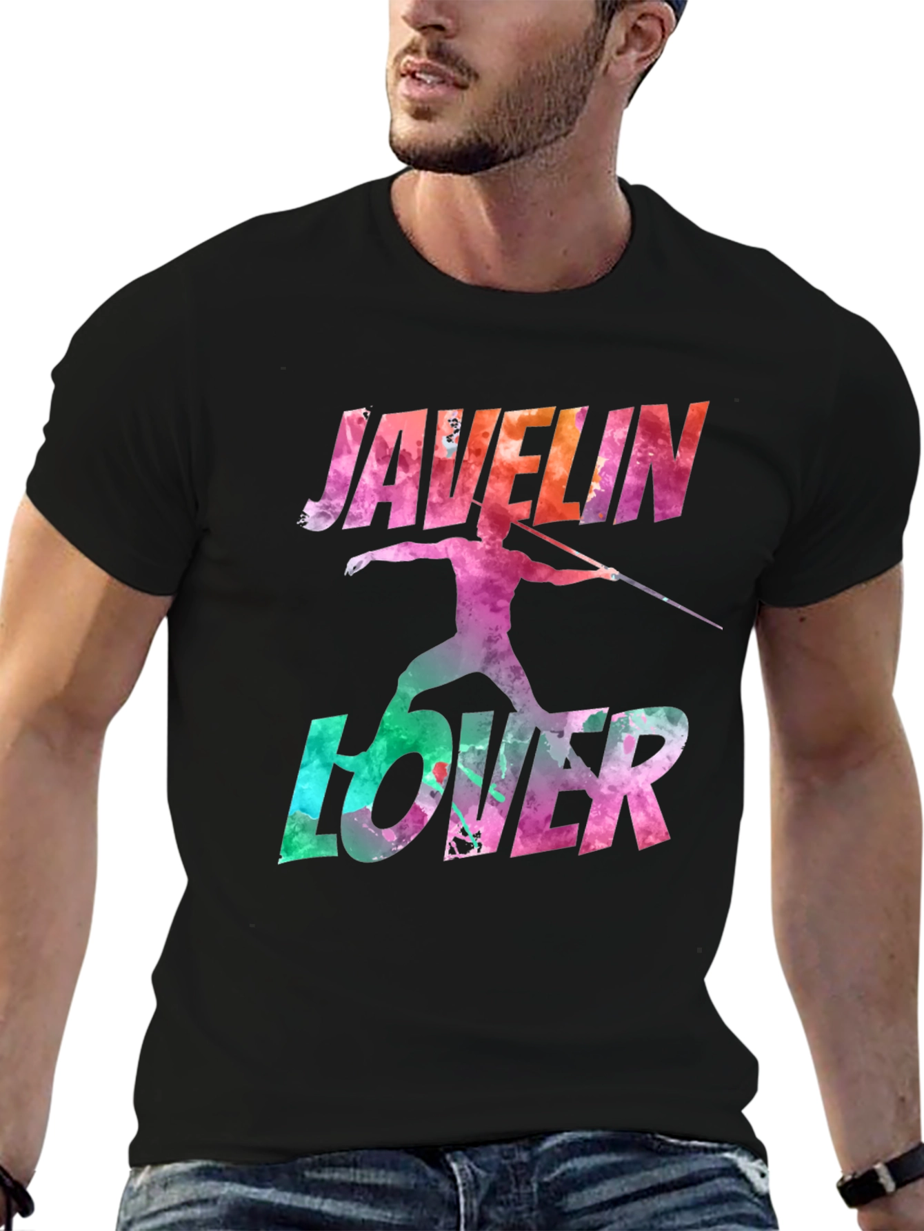 Javelin Lover Graphic T-Shirt - Sports Fan Tee