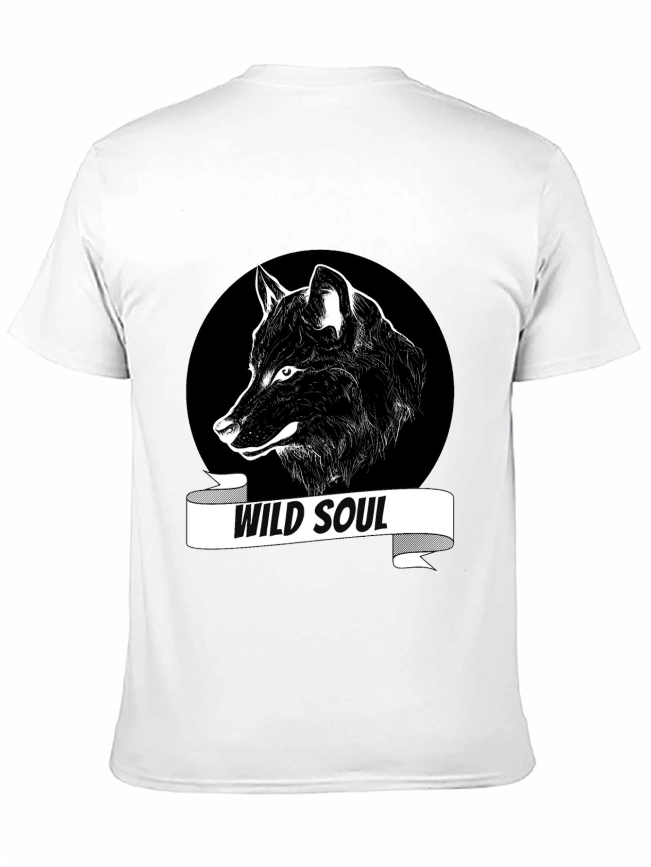 Wild Soul Wolf Graphic Tee - Black