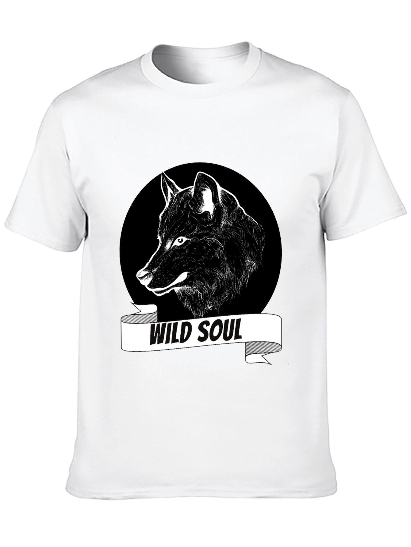 Wild Soul Wolf Graphic Tee - Black