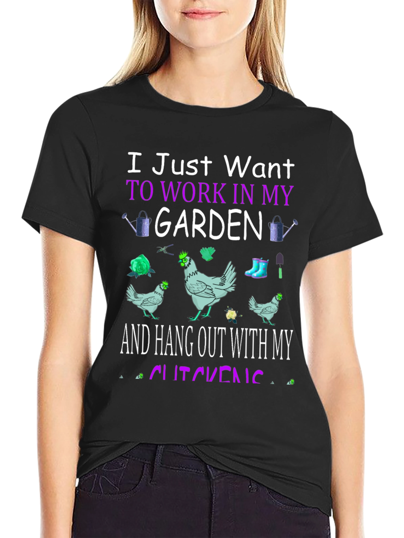 Garden & Chickens Graphic Tee