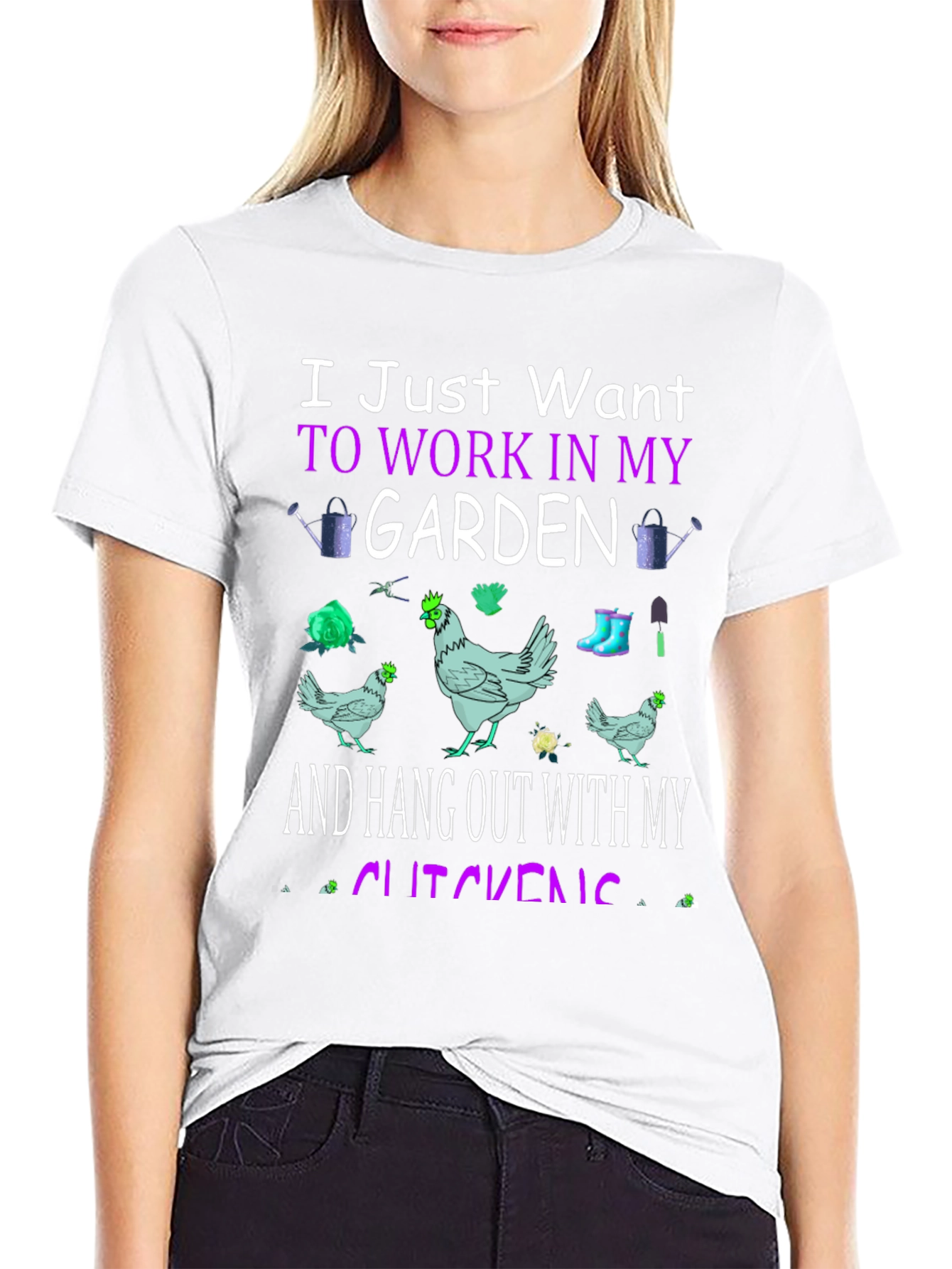 Garden & Chickens Graphic Tee