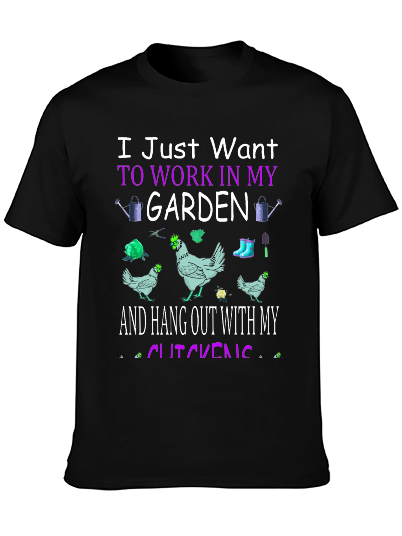 Garden & Chickens Graphic Tee