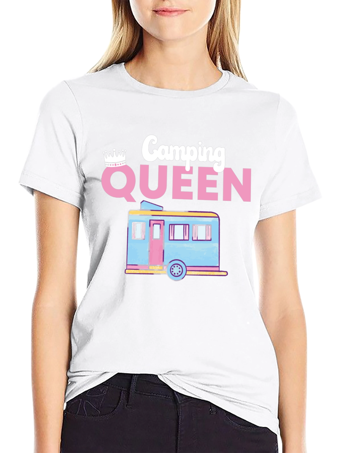 Camping Queen Tee - Womens RV Adventure T-Shirt