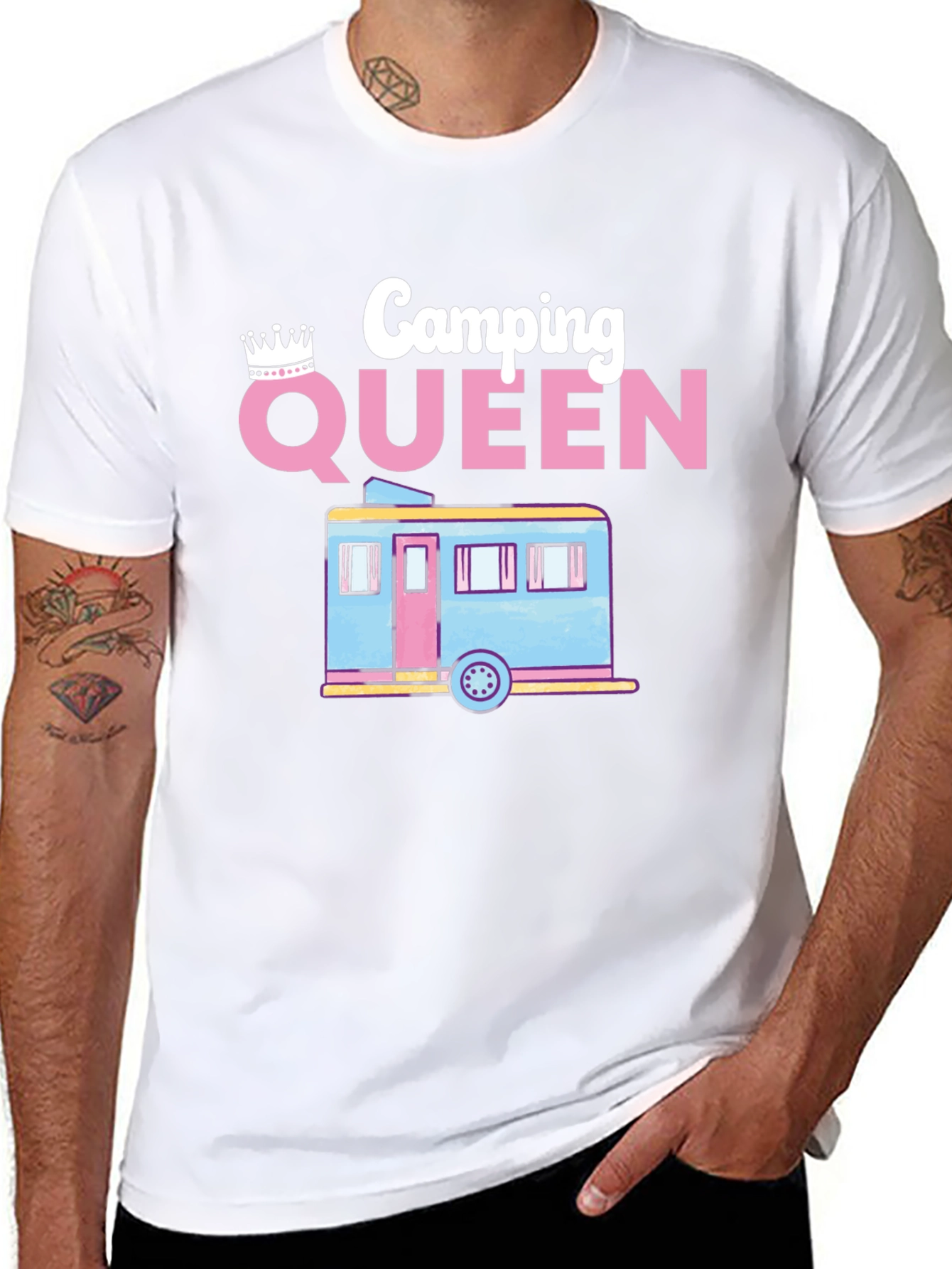 Camping Queen Tee - Womens RV Adventure T-Shirt