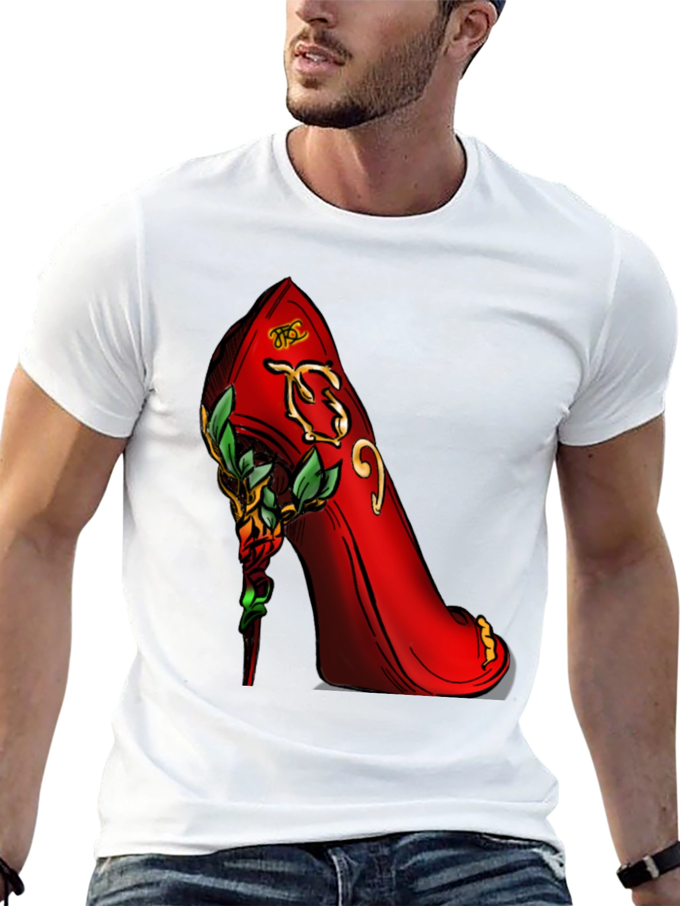 Red High Heel Graphic T-Shirt
